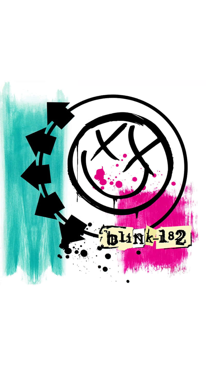 Blink-182, smiley logo, graffiti-style, HD Phone Wallpaper