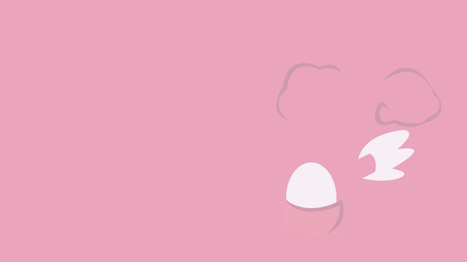 Blissey, minimalist, pink background, Full HD Desktop Wallpaper