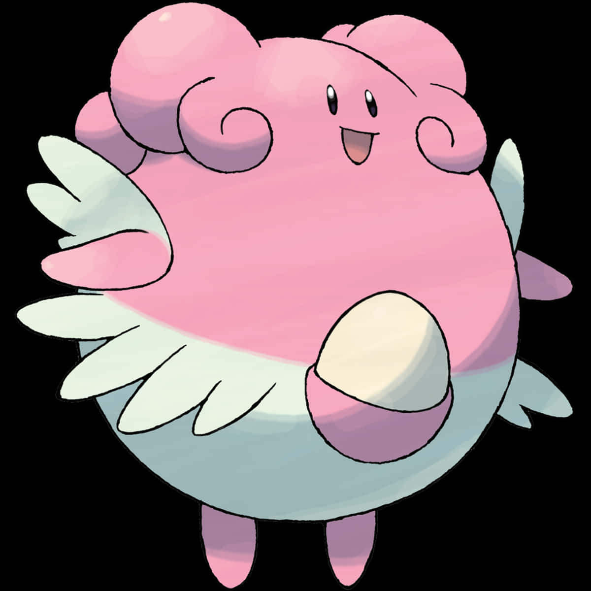 Blissey, pink, light blue, SD Desktop Wallpaper