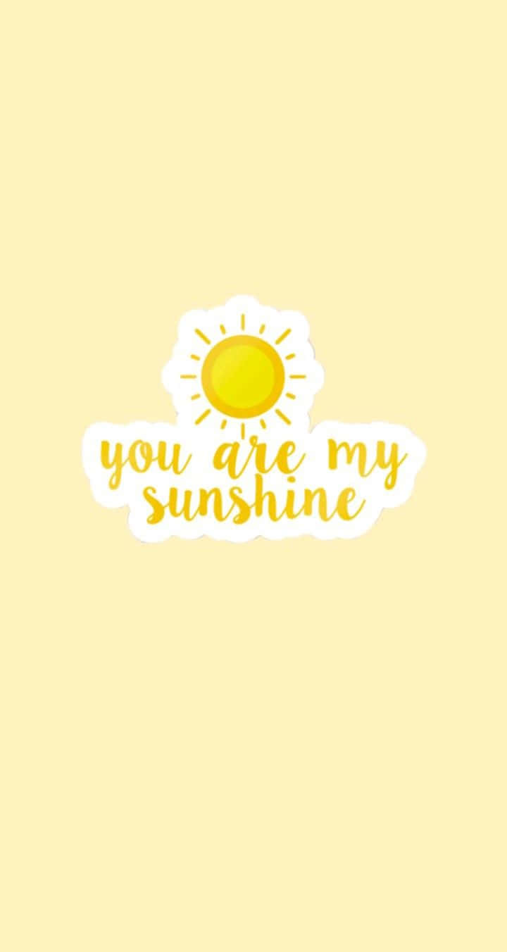 sun icon, you are my sunshine, cheerful yellow, HD Phone Wallpaper