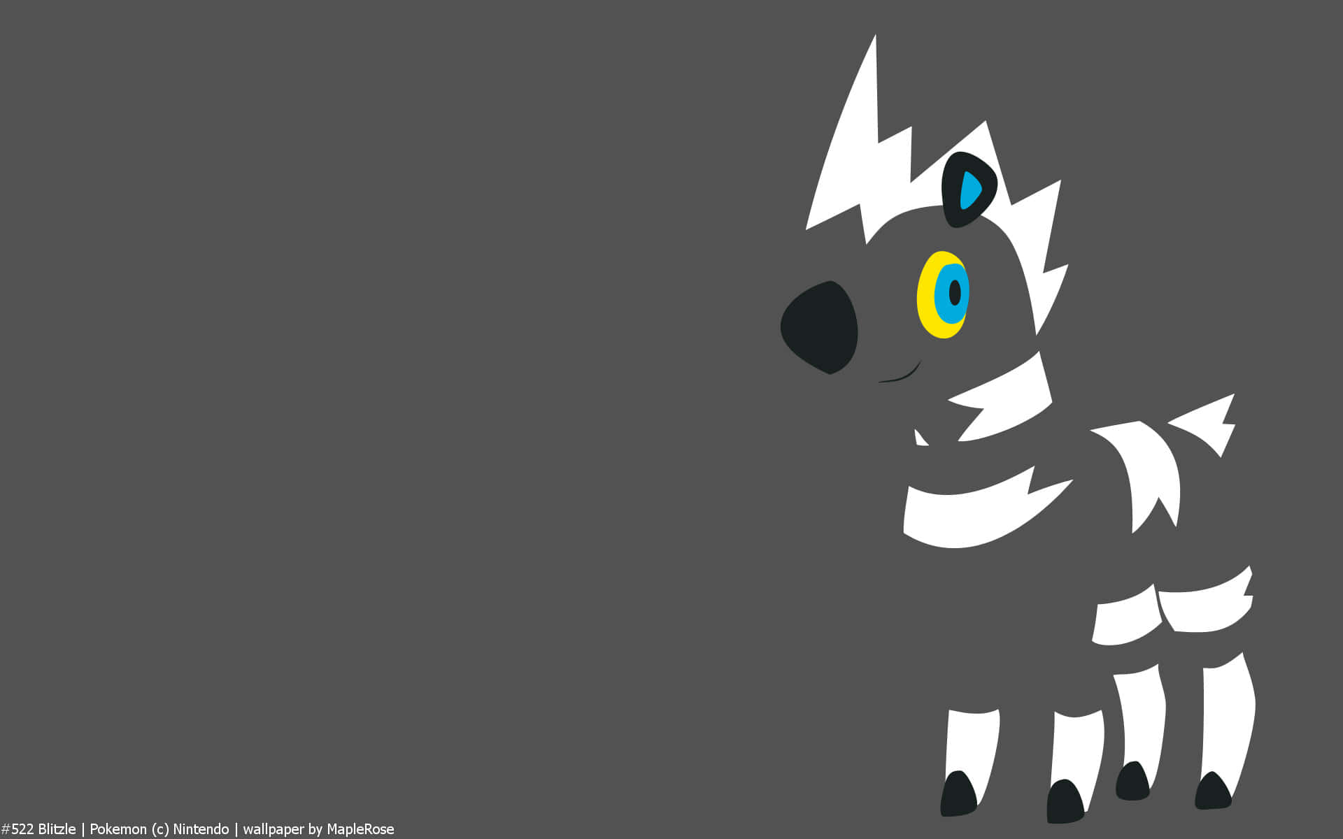 Blitzle, gray, vector art, Full HD Desktop Wallpaper