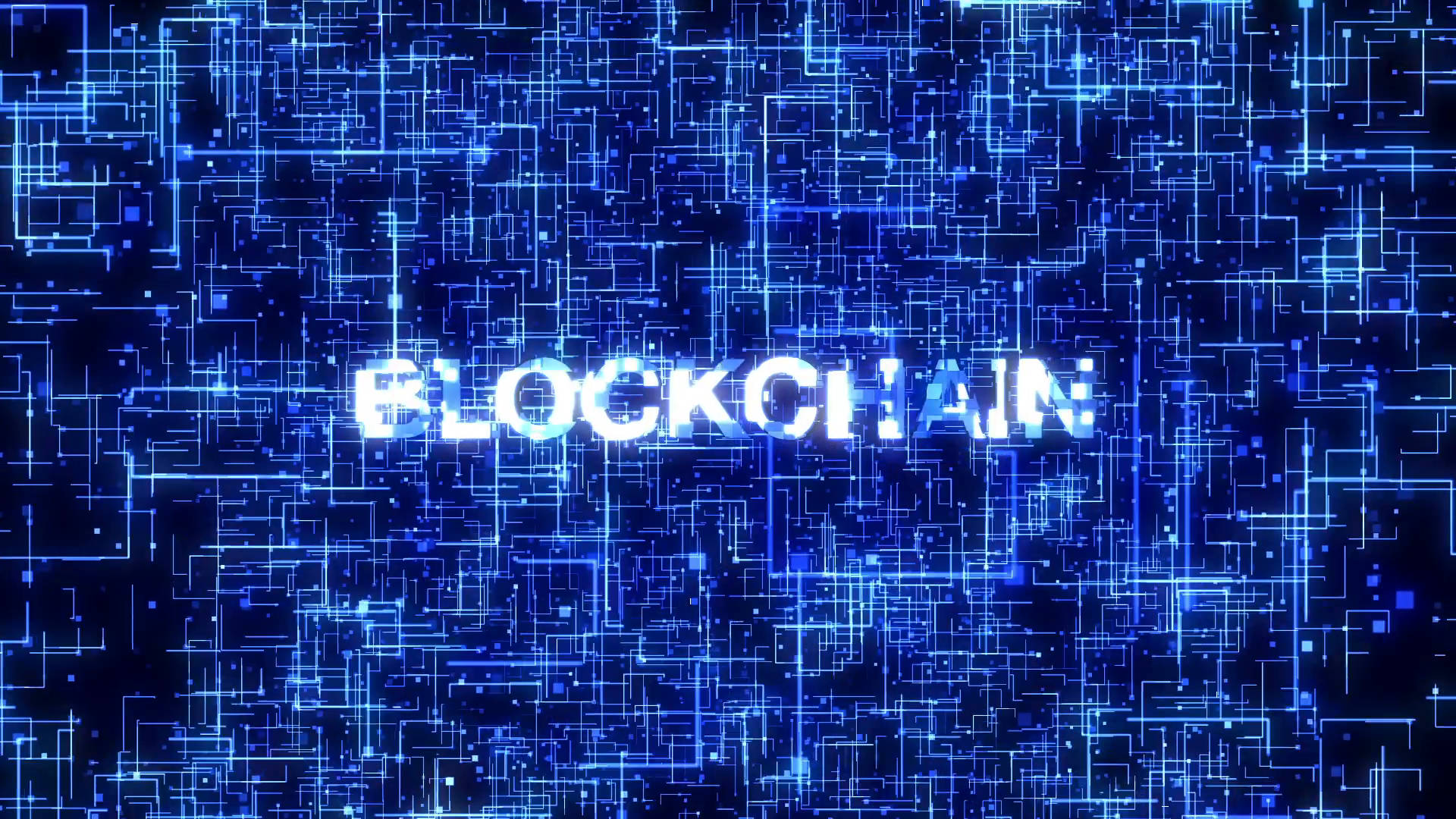 Blockchain, bright white, dark blue, Full HD Desktop Wallpaper