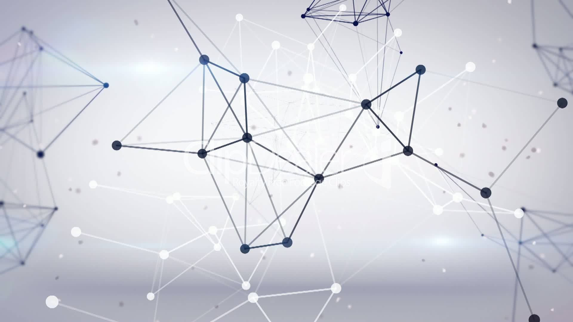 Blockchain, subtle white lines, abstract digital network, Full HD Desktop Wallpaper
