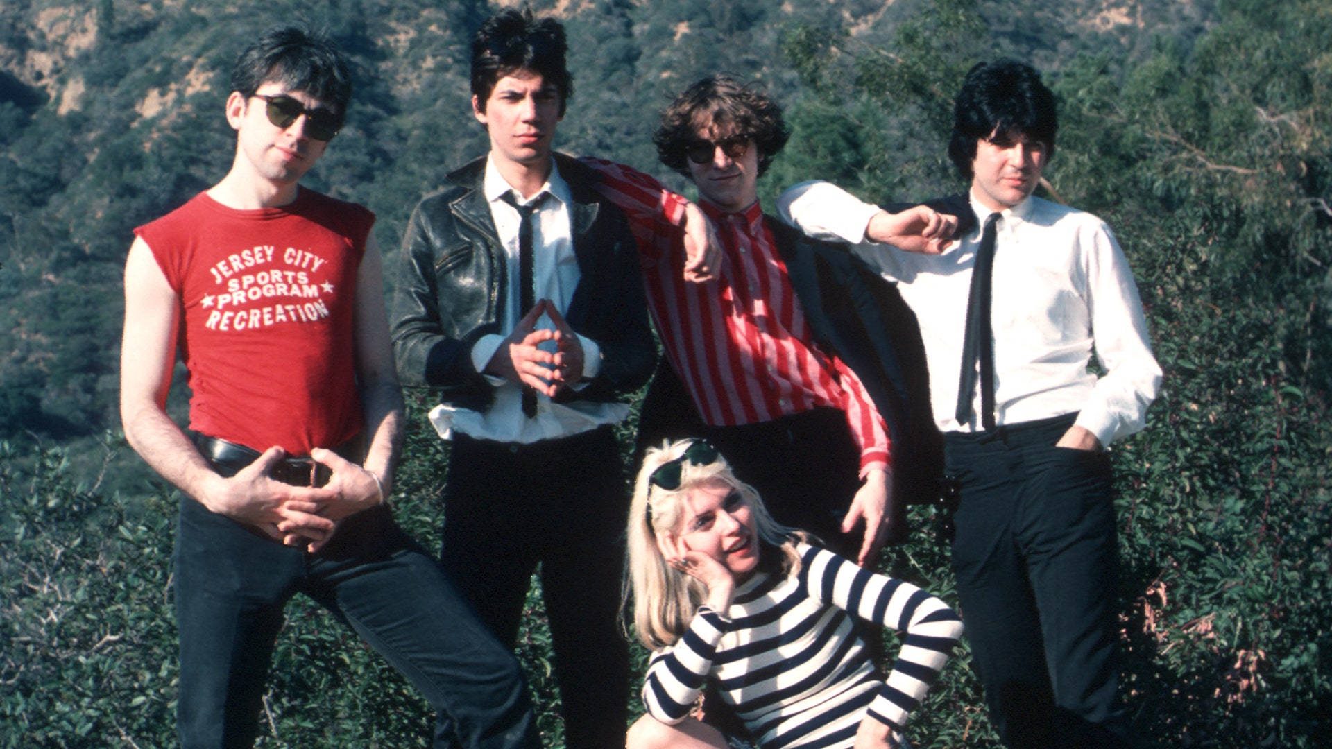 Blondie, American rock band, group film photo shoot, Full HD Desktop Wallpaper