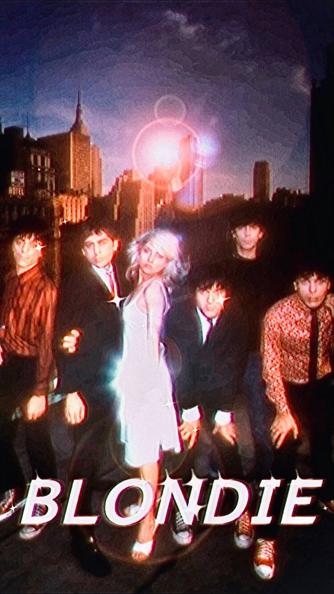 Blondie, American Rock Band, vintage poster art, SD Phone Wallpaper