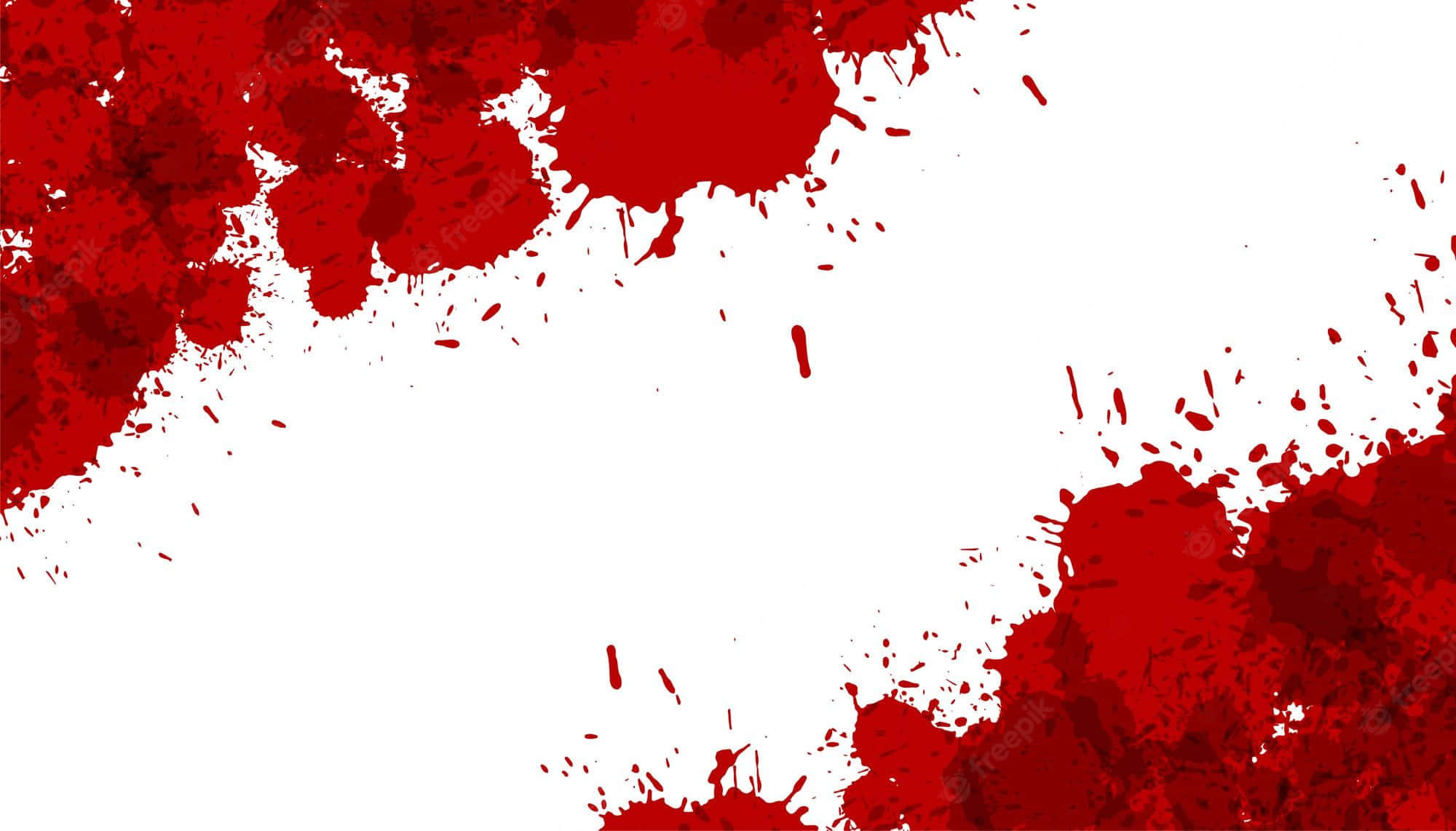 blood splatter, vivid red paint splatters, stark white background, Full HD Desktop Wallpaper