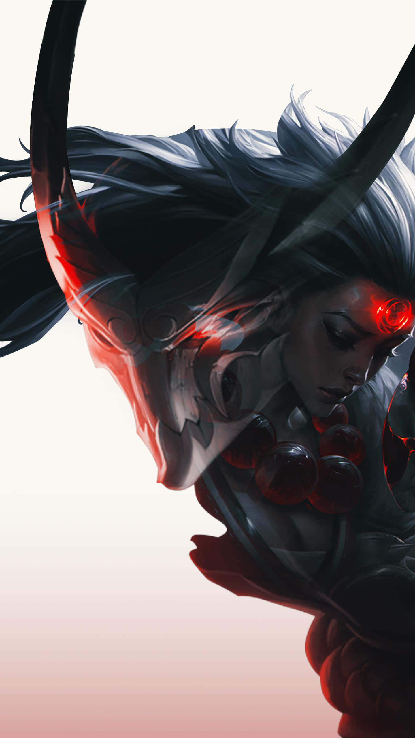 blood moon, 1440 x 2560, anime warrior, 2K Phone Wallpaper