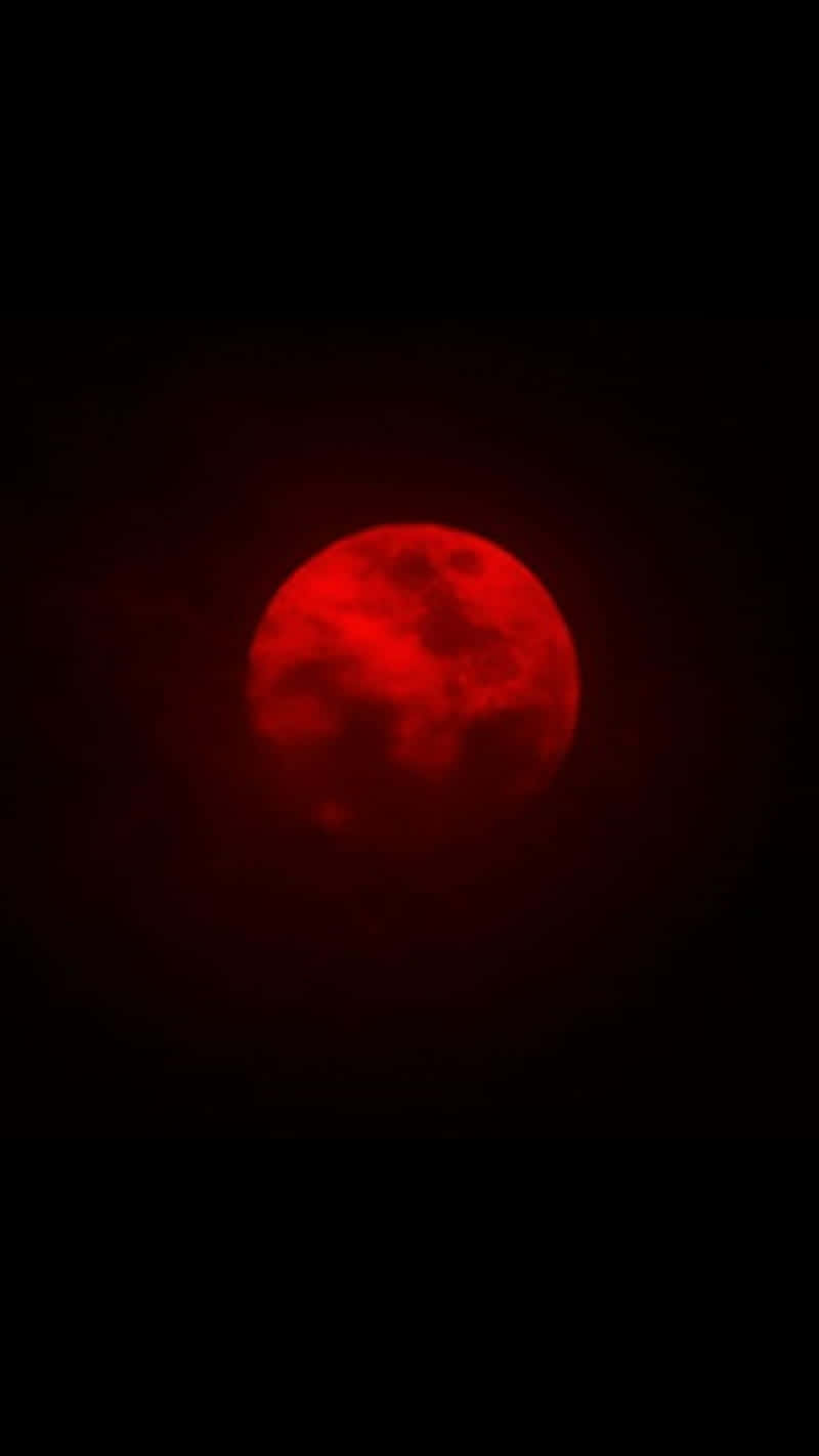 Blood Moon, night sky, pitch-black, HD Phone Wallpaper
