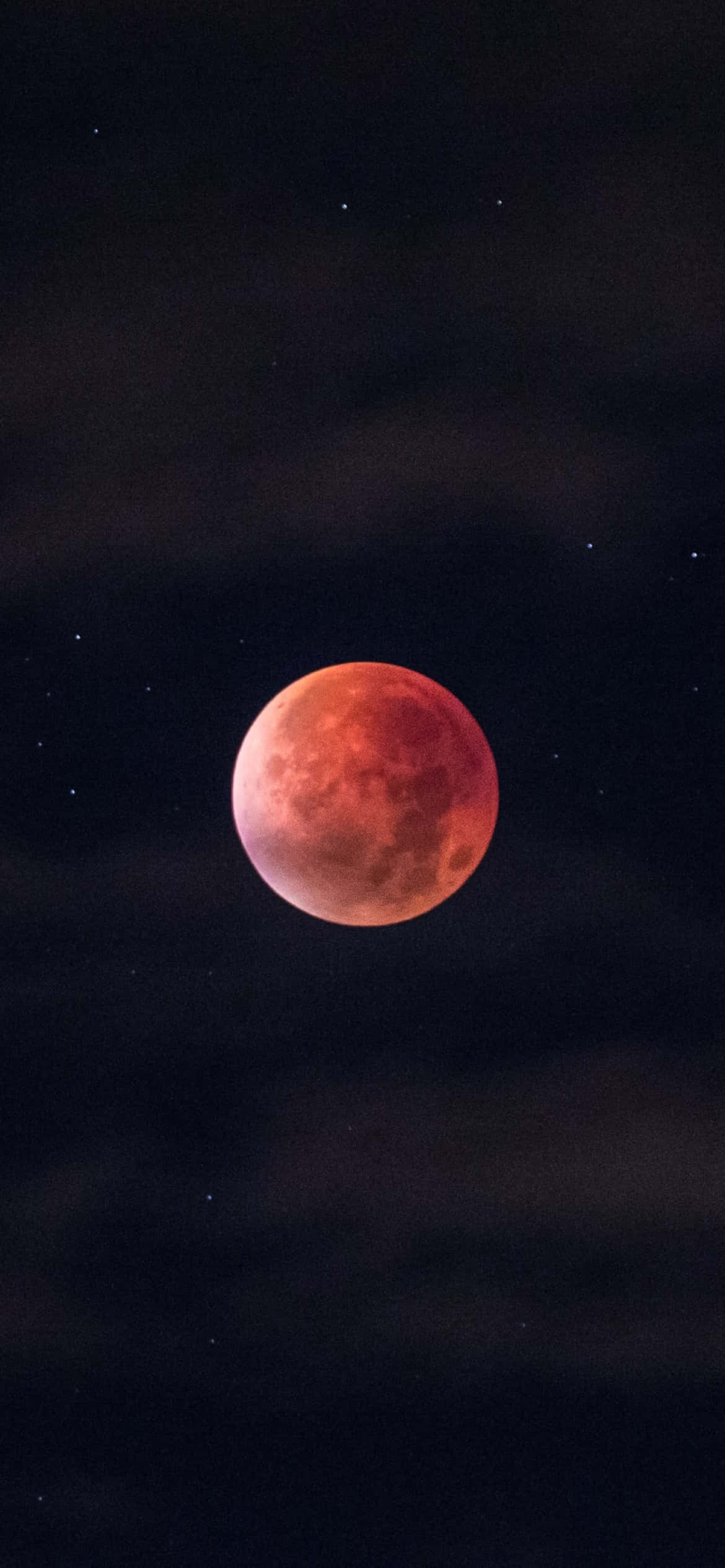 Blood Moon, red, starry night sky, Full HD Phone Wallpaper