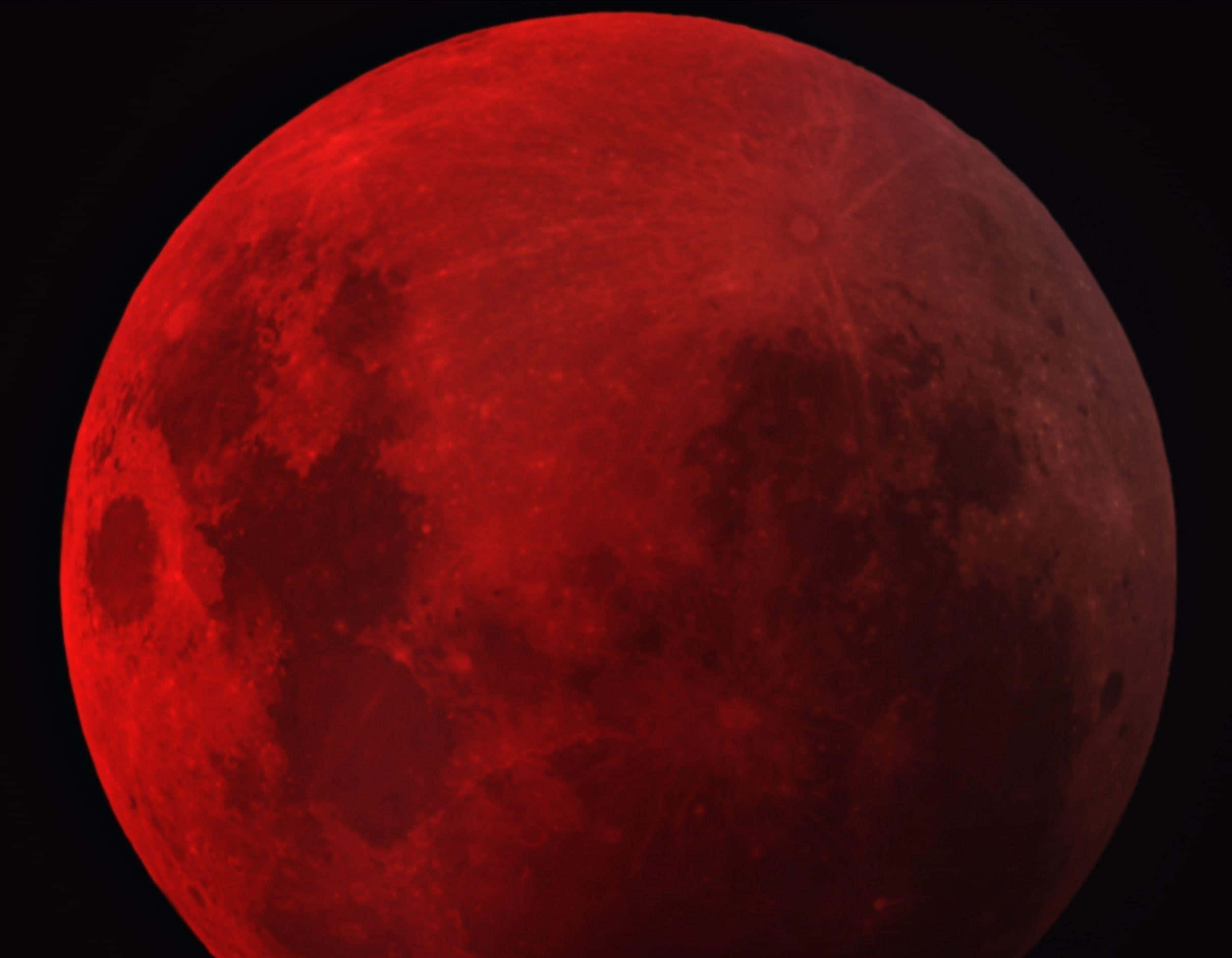 Blood Moon, crimson moon, pitch black sky, Full HD Desktop Wallpaper