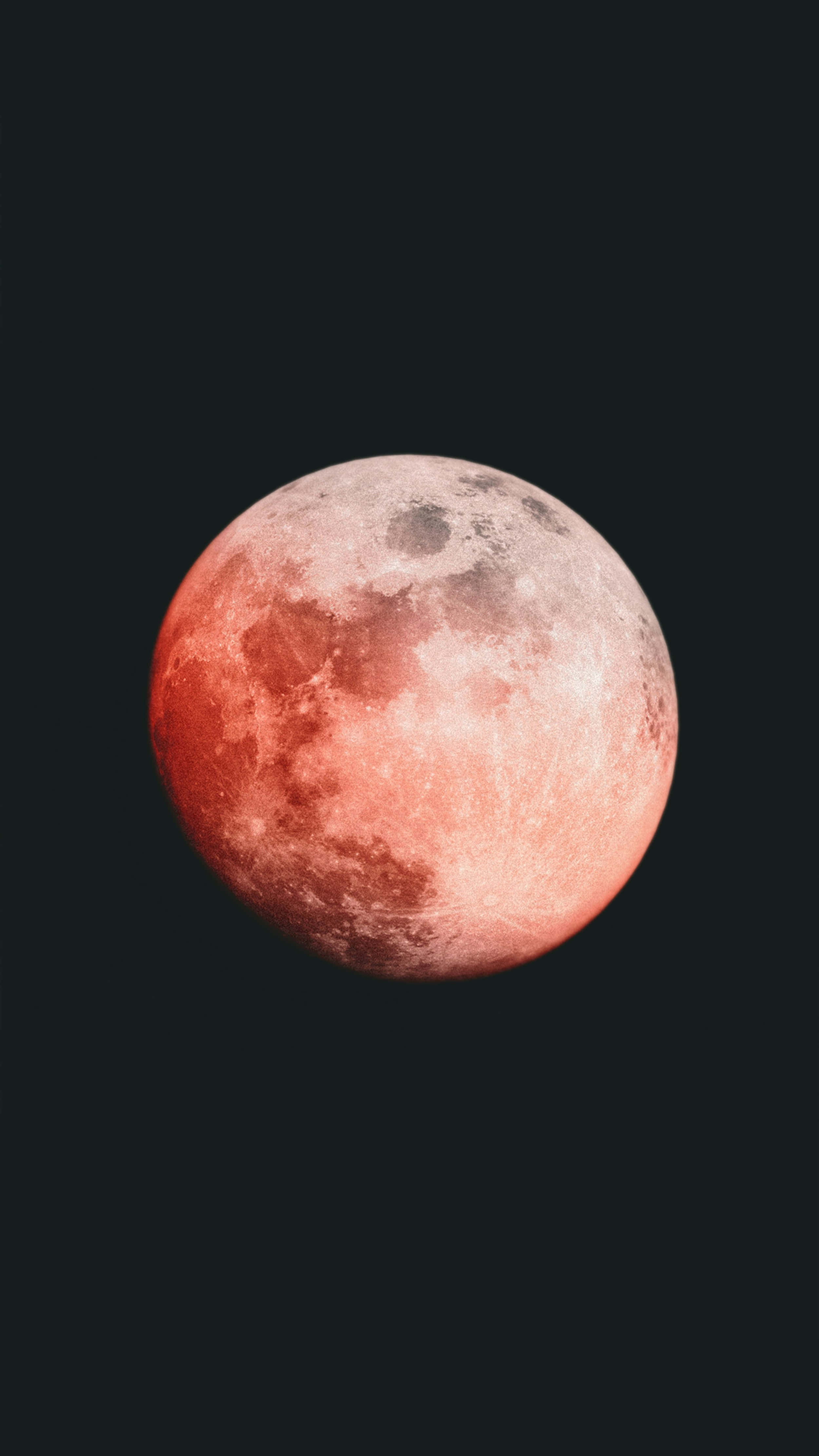 lunar eclipse, red moon, blood moon, 4K Phone Wallpaper