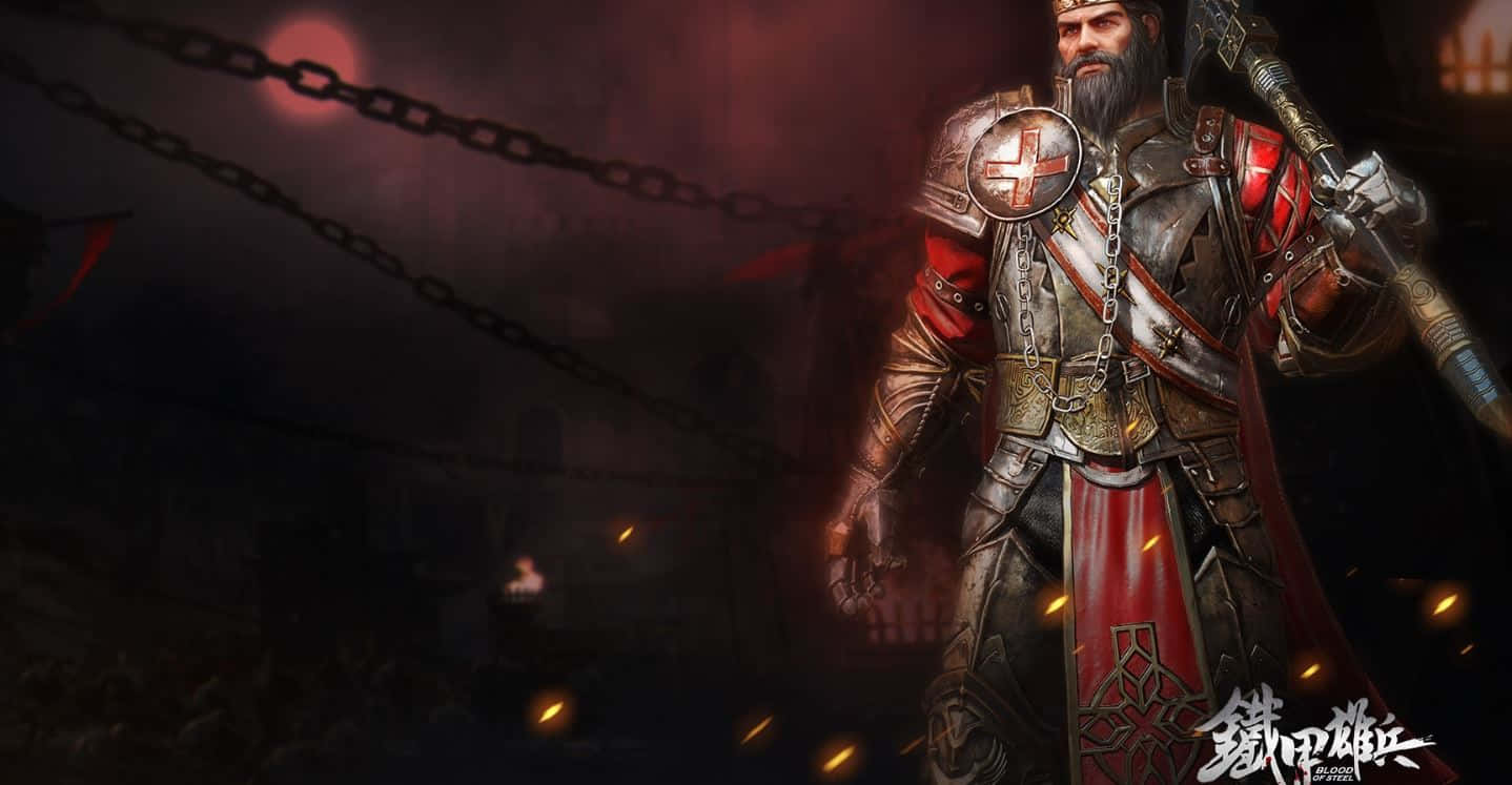 Blood Of Steel, red cape, cross emblem, HD Desktop Wallpaper