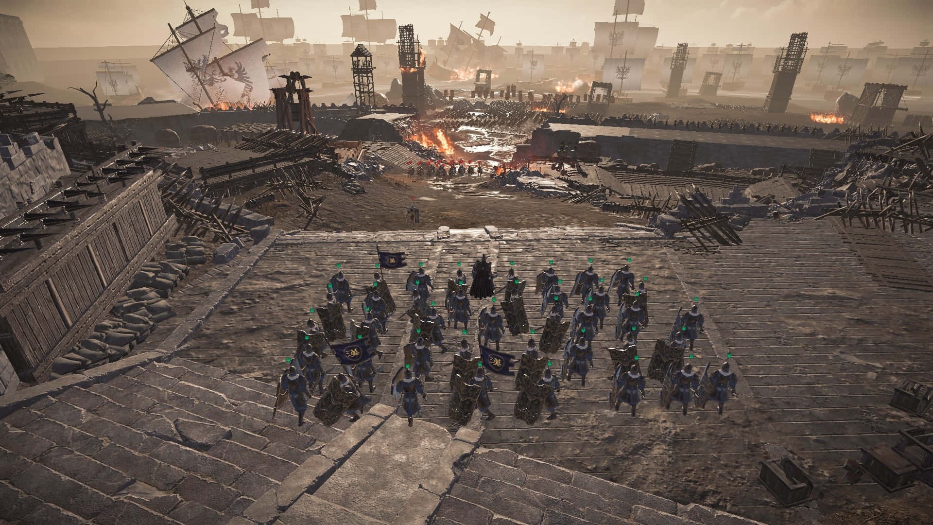 Blood Of Steel, armored soldiers, stone platform, Full HD Desktop Wallpaper
