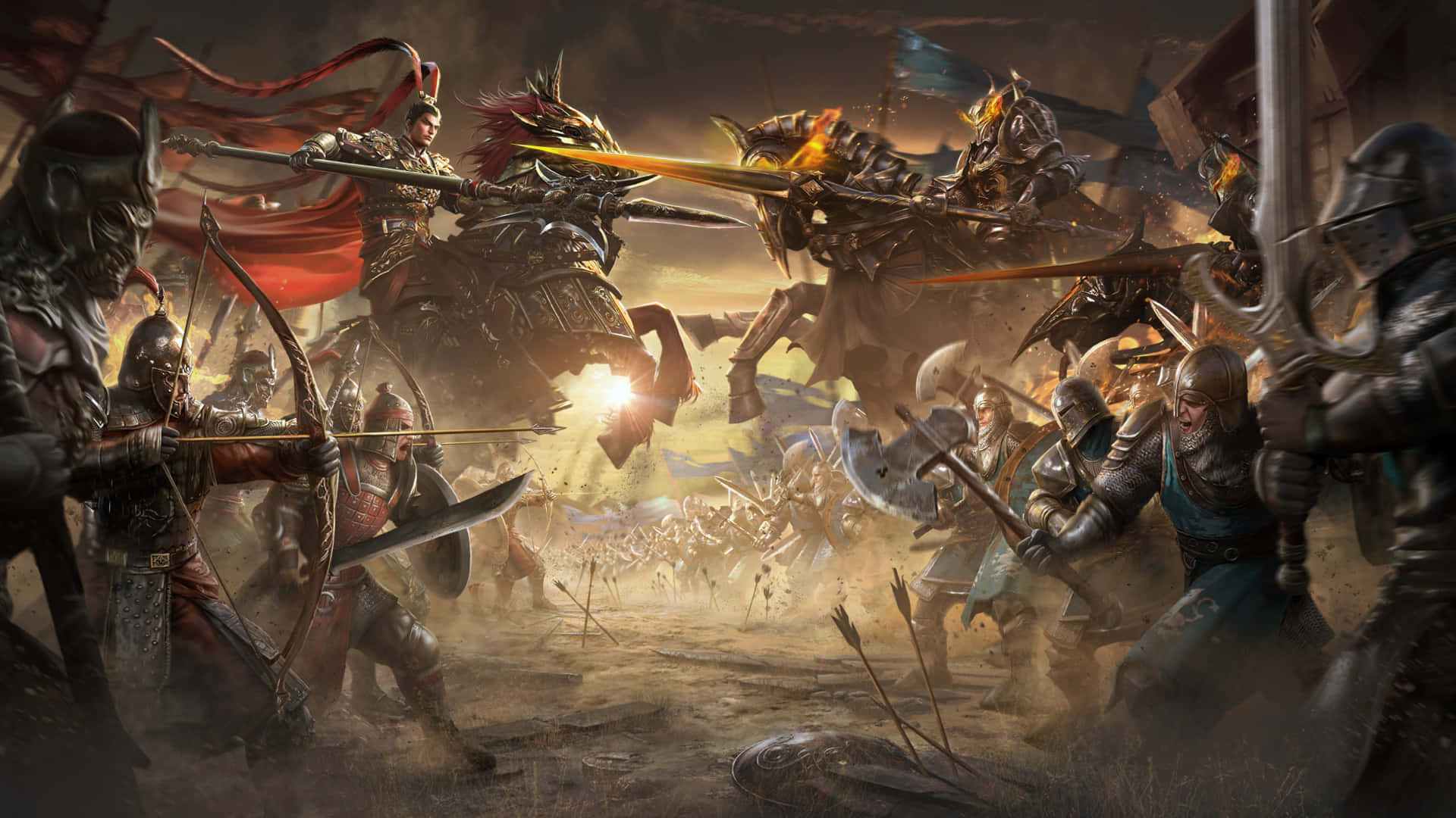 Blood Of Steel, 1920 x 1080, medieval battlefield, Full HD Desktop Wallpaper
