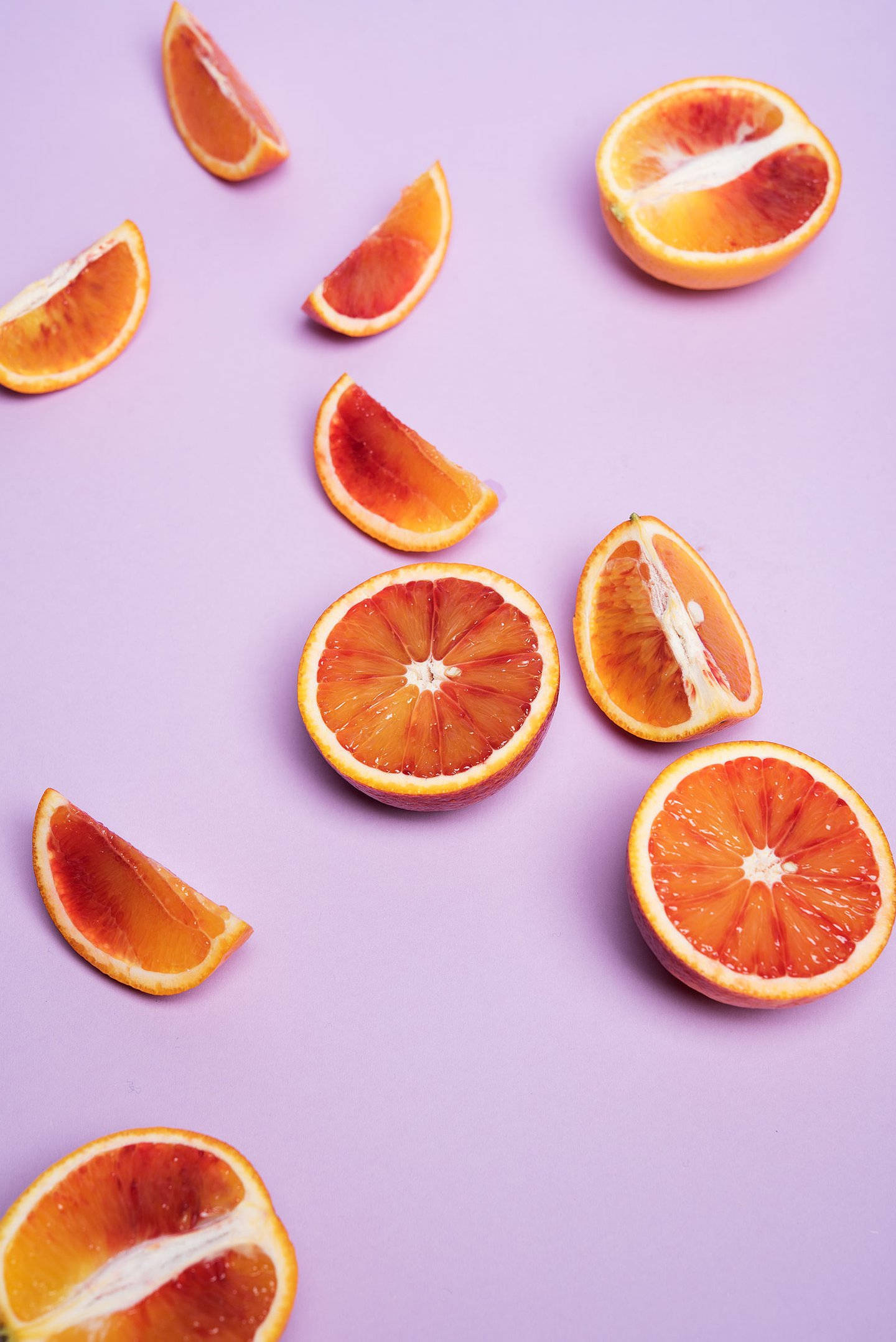 Blood Orange, citrus fruit, purple aesthetic, Full HD Phone Wallpaper