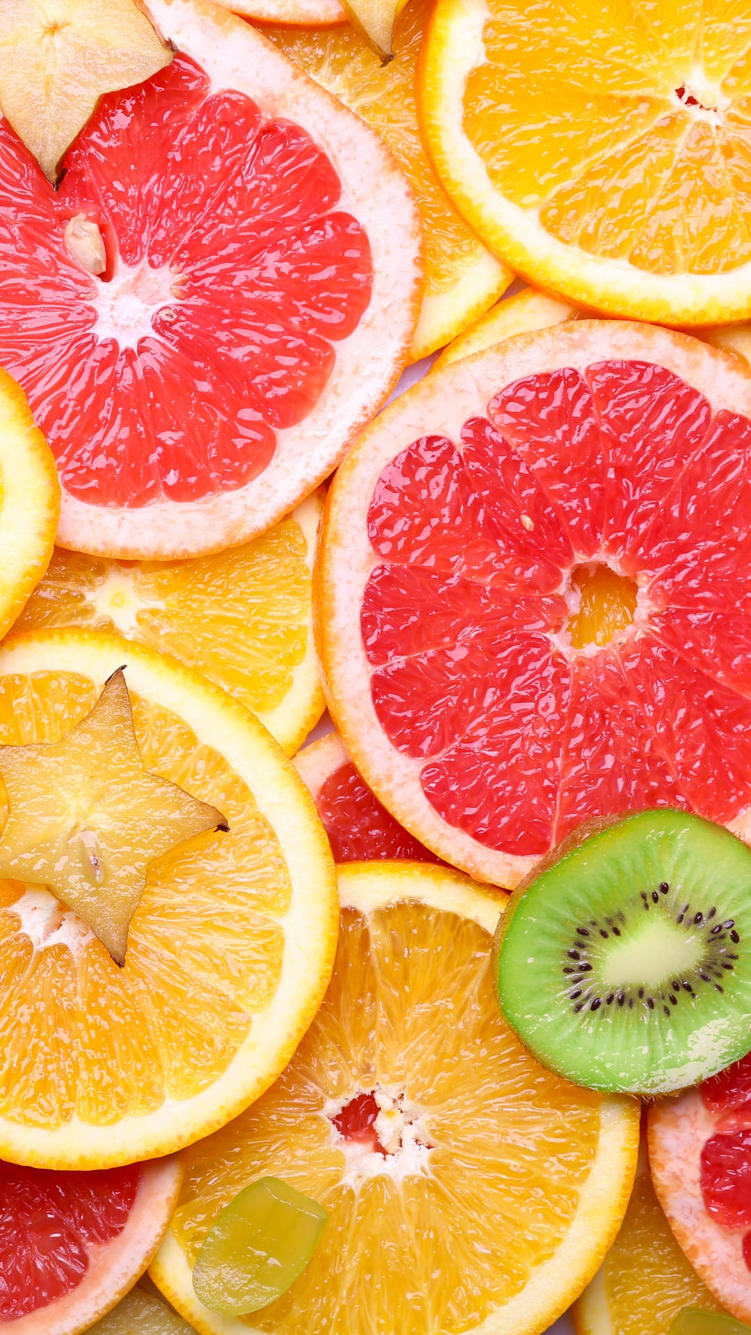 Blood Orange, Kiwi, Lemon, Full HD Phone Wallpaper
