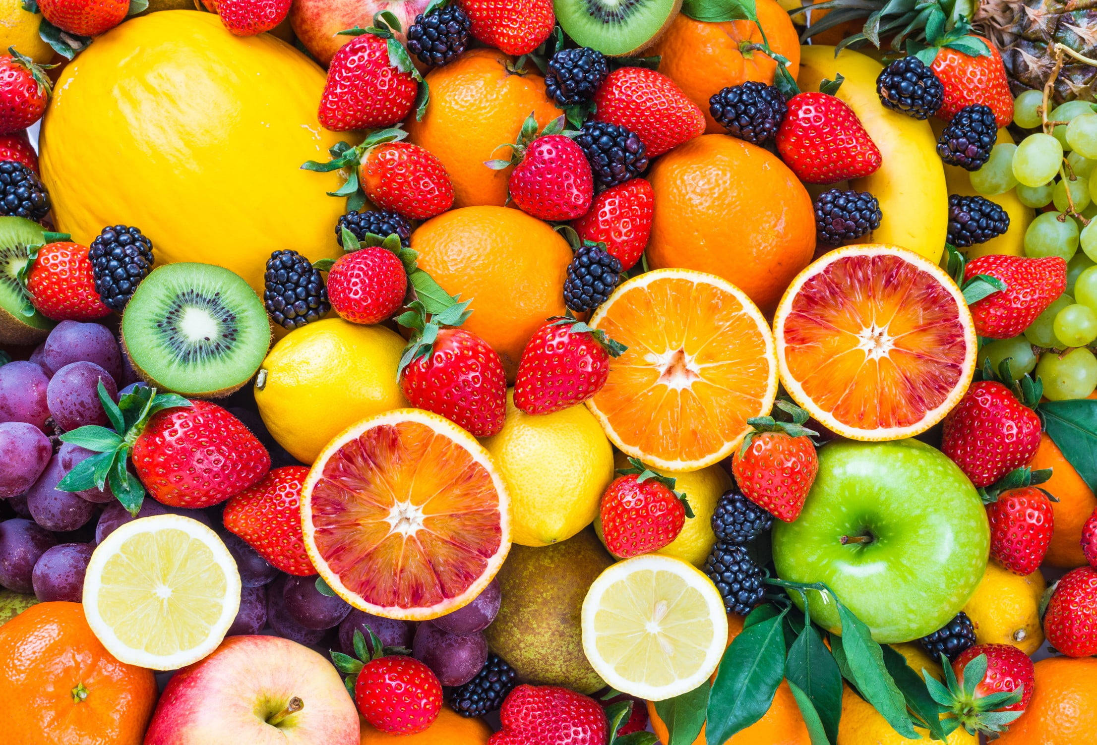Blood Orange, strawberry, apple, Full HD Desktop Wallpaper