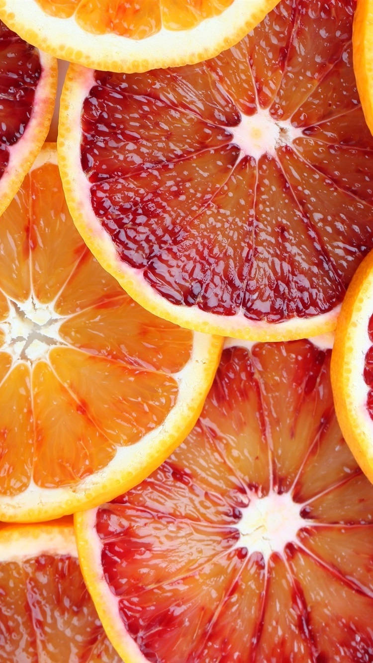 blood orange, regular orange, juicy pulp, HD Phone Wallpaper