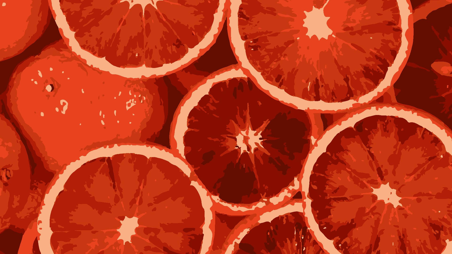 Blood Orange, citrus fruit, red aesthetic, Full HD Desktop Wallpaper