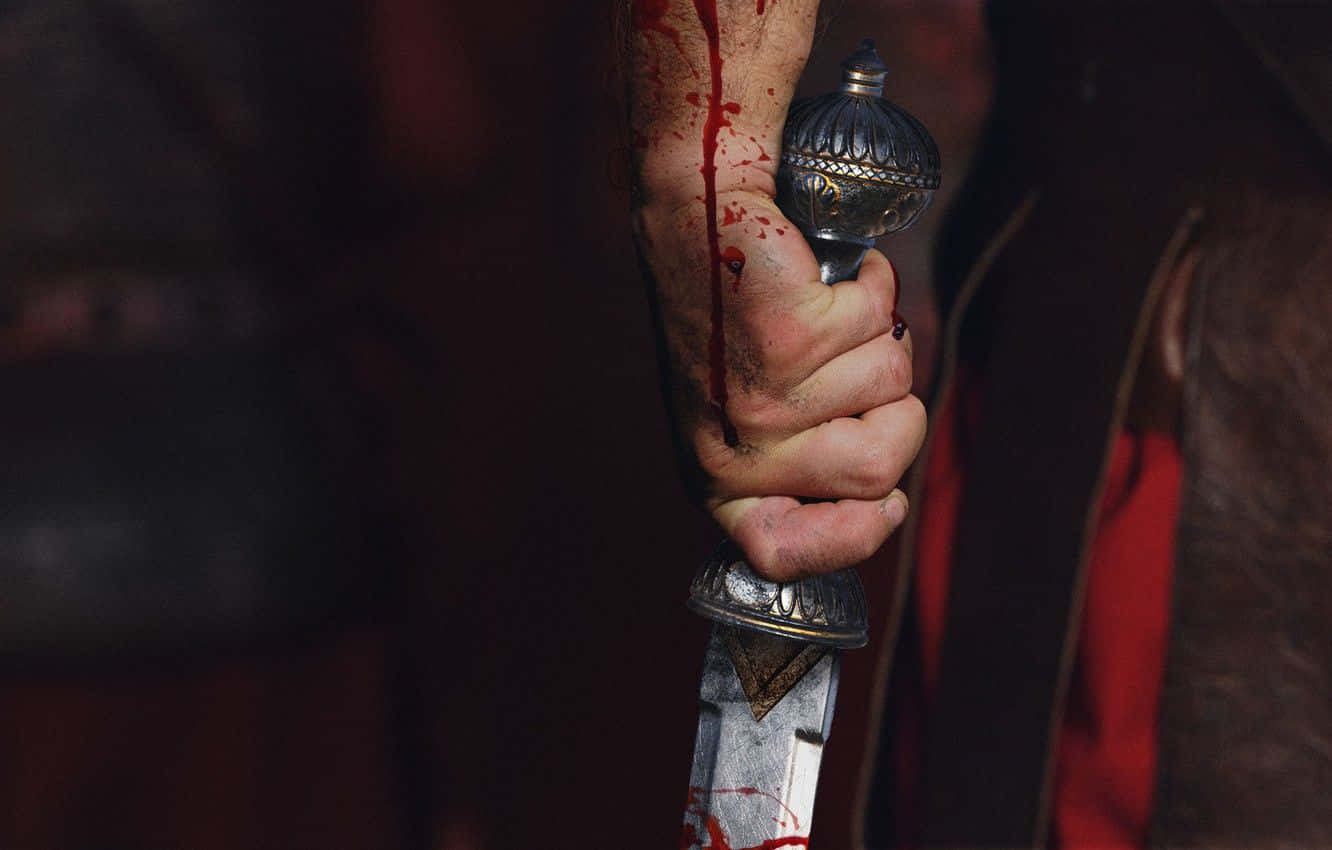 Blood Aesthetic, hand knife, ornate dagger, HD Desktop Wallpaper