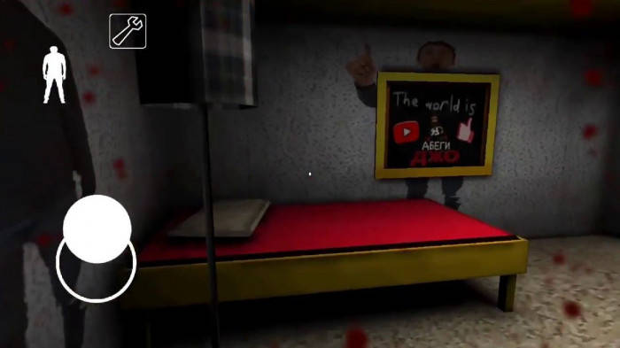 Granny Bed, red bed, chalkboard, SD Desktop Wallpaper