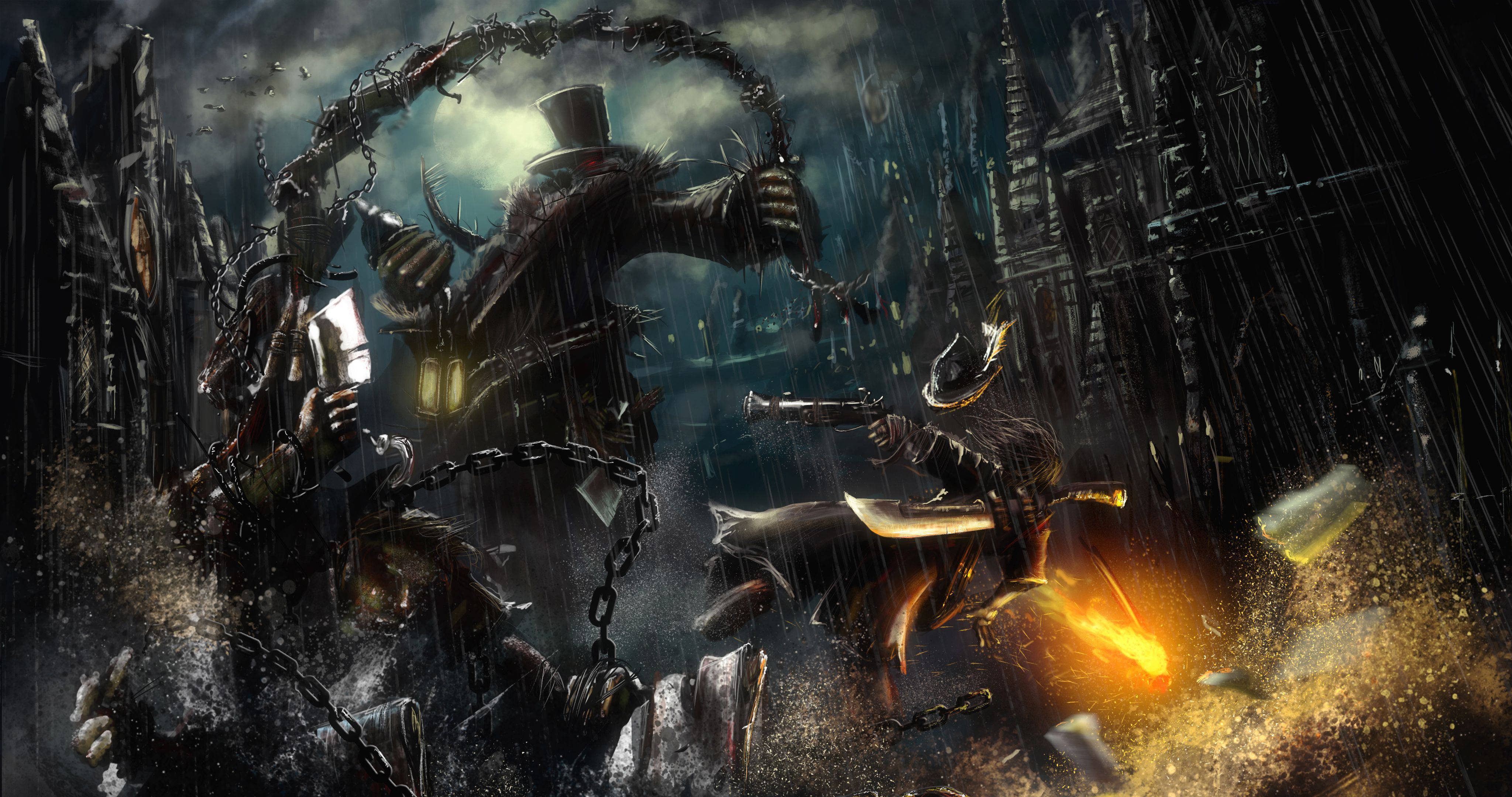 Bloodborne, boss, demon, 4K Desktop Wallpaper
