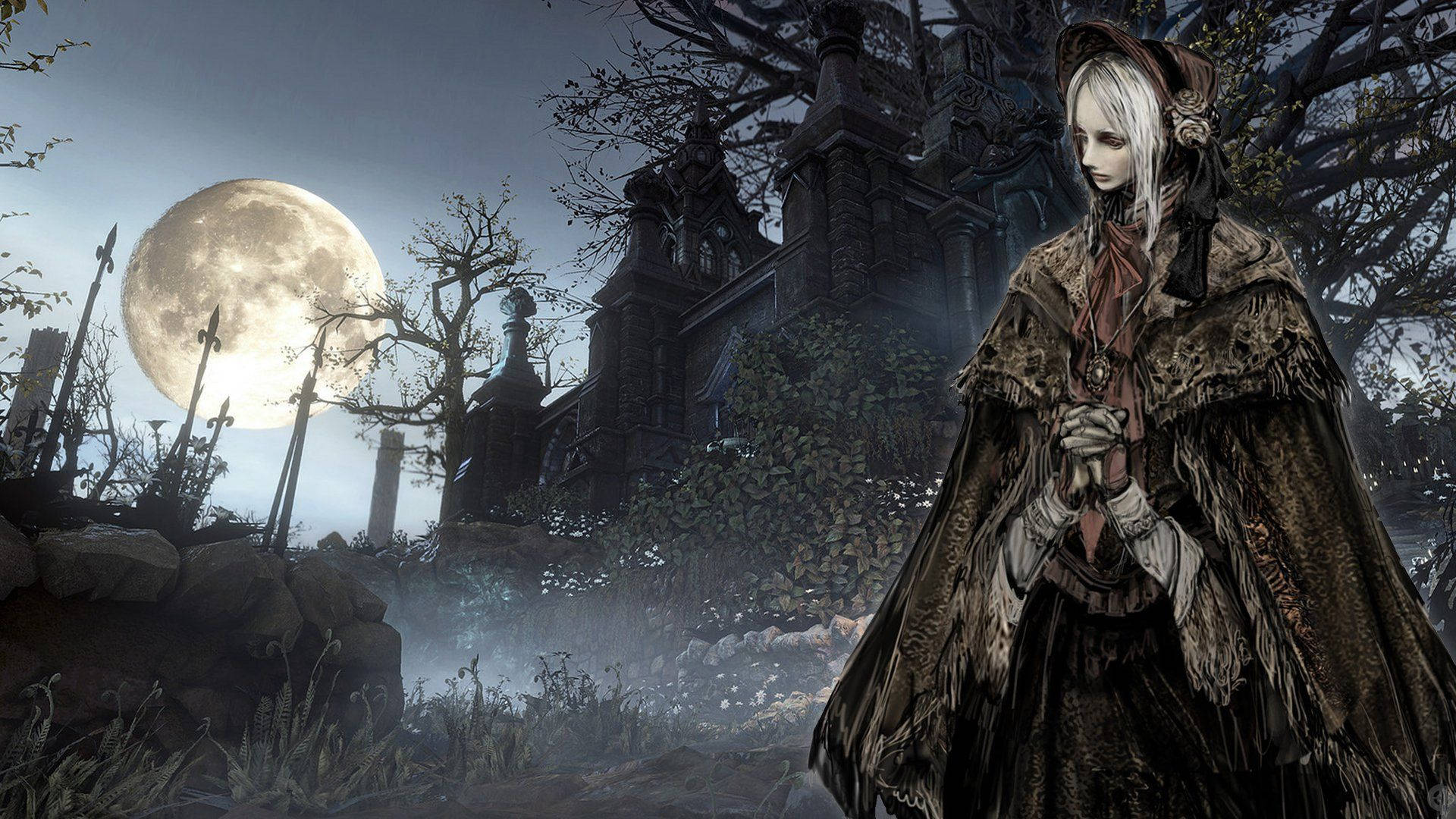 Bloodborne, the doll, gothic mansion, Full HD Desktop Wallpaper