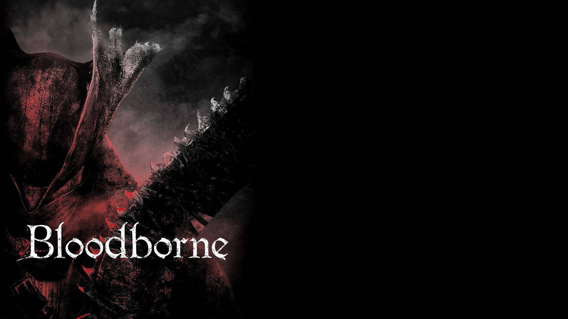 Bloodborne, glowing red eyes, jagged armor, Full HD Desktop Wallpaper
