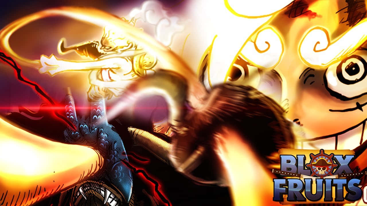 Blox Fruits, glowing sword, fiery golden dragon, HD Desktop Wallpaper