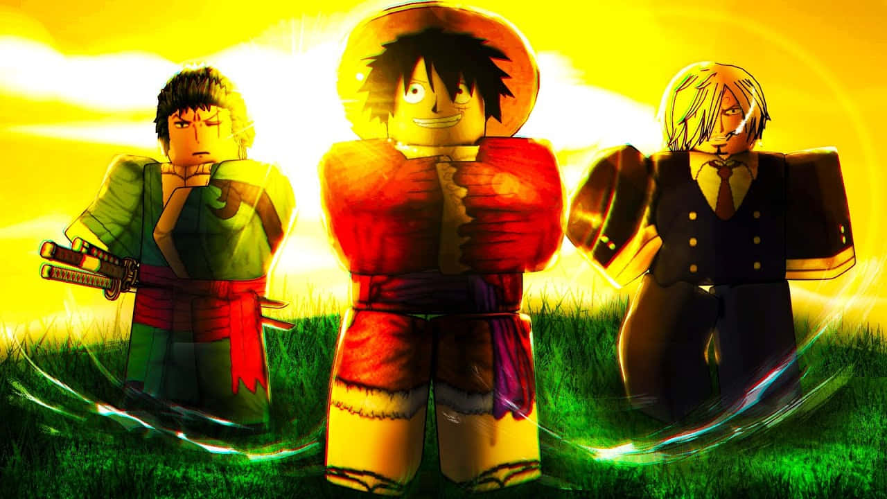 Blox Fruits, Roblox-style, anime characters, HD Desktop Wallpaper