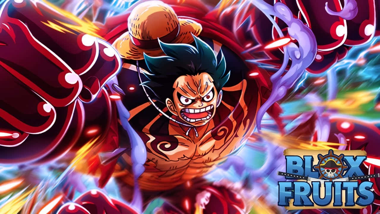 Blox Fruits, anime warrior, spiky blue hair, HD Desktop Wallpaper