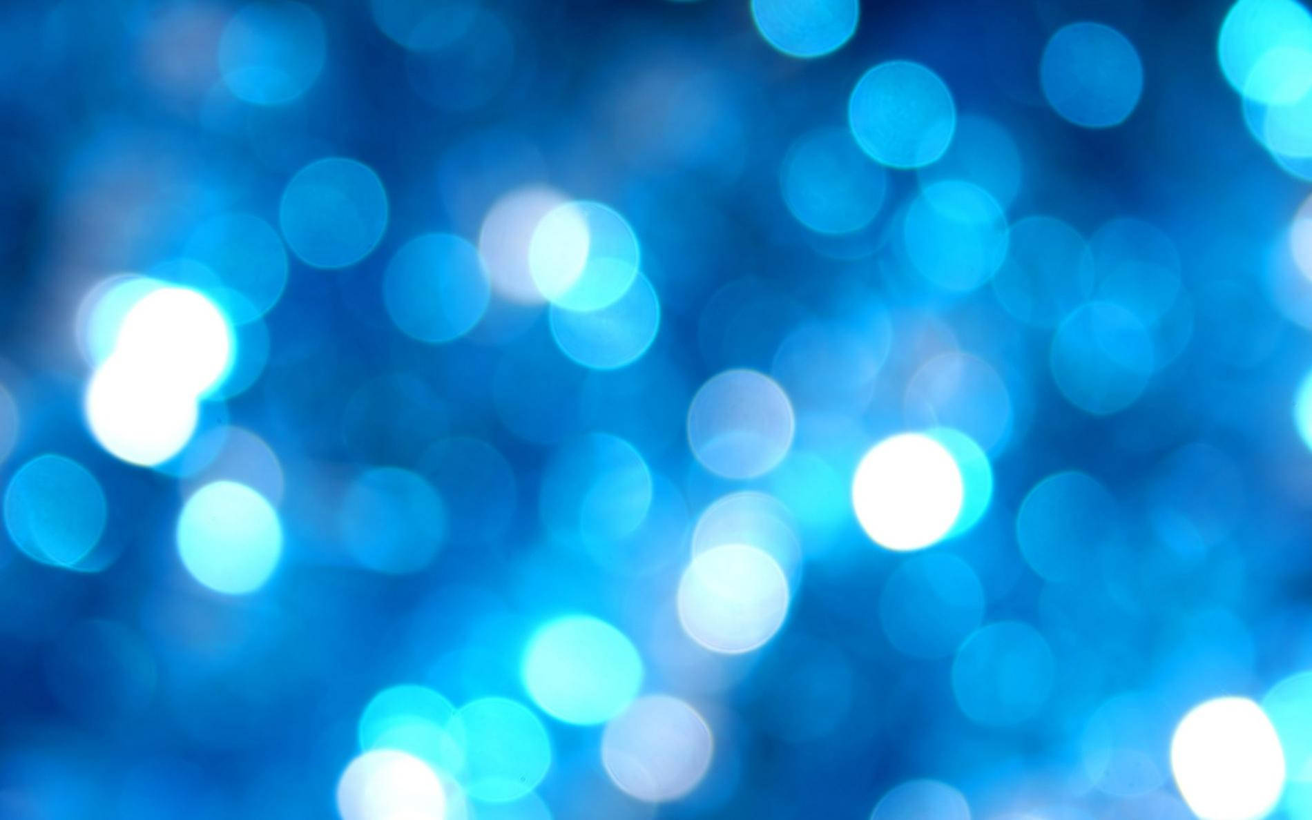 Bokeh Lights, glowing blue, deep blue background, HD Desktop Wallpaper