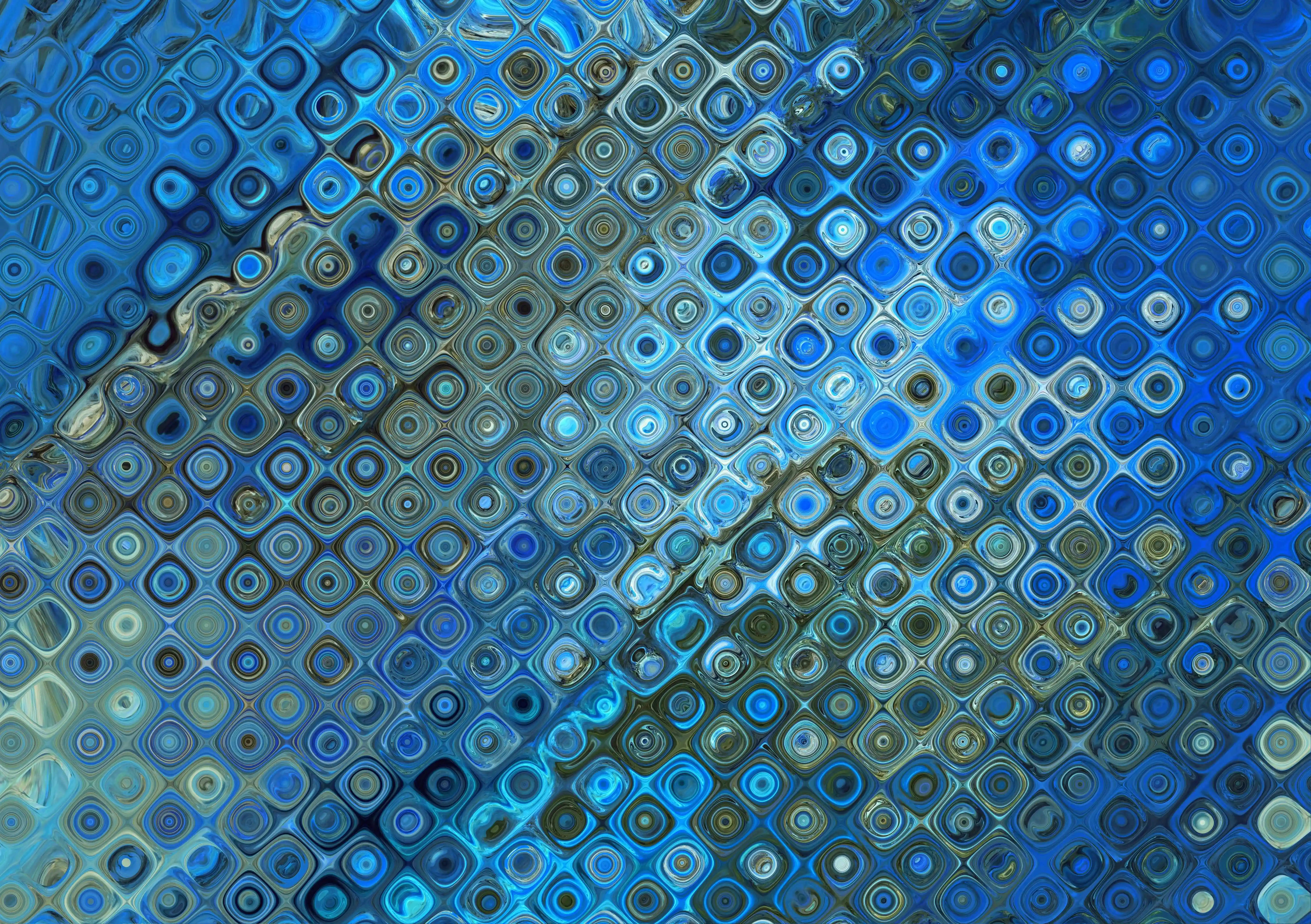 blue, 4K, glazed glass, 5K Desktop Wallpaper