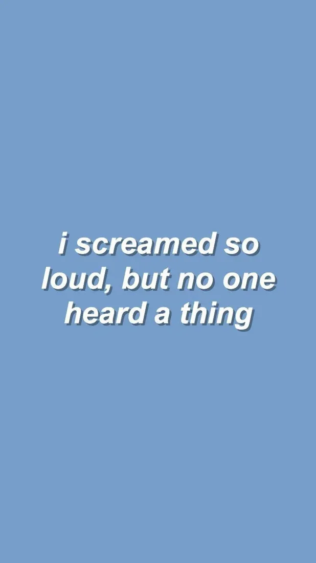 Blue Aesthetic Quote iPhone