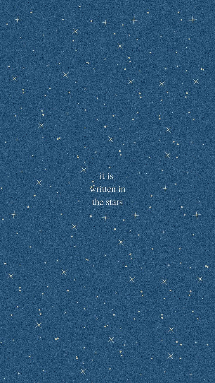 blue aesthetic quote iphone, deep blue textured background, white stars, HD Phone Wallpaper