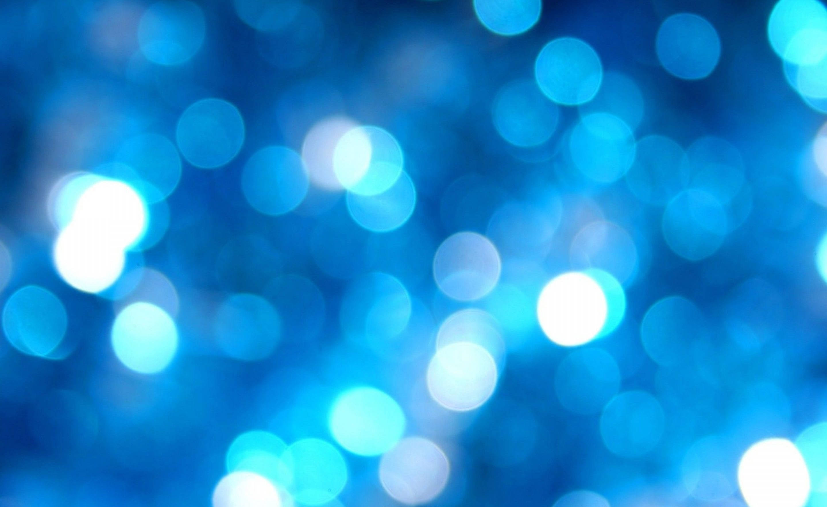 Blue Aesthetic Tumblr Laptop, glowing blue, white bokeh lights, 2K Desktop Wallpaper