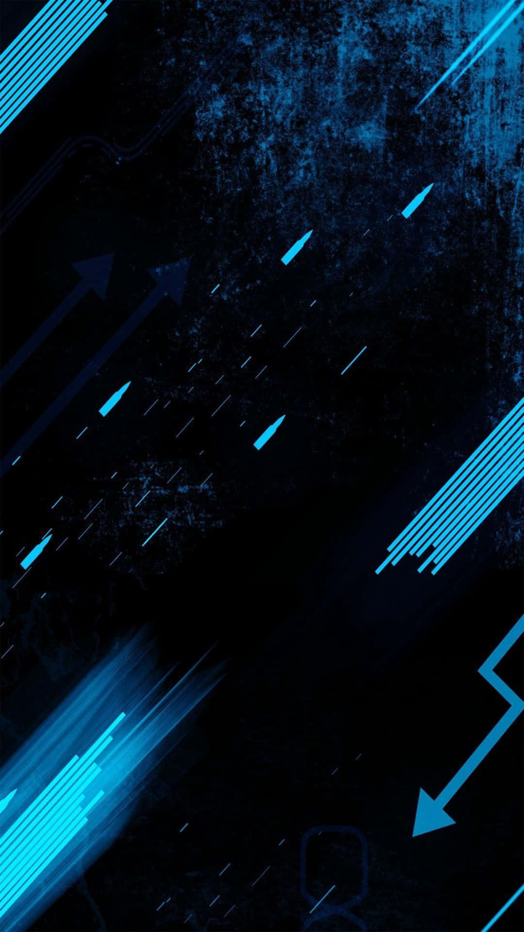 Blue Amoled, vibrant blue, digital arrows, Full HD Phone Wallpaper