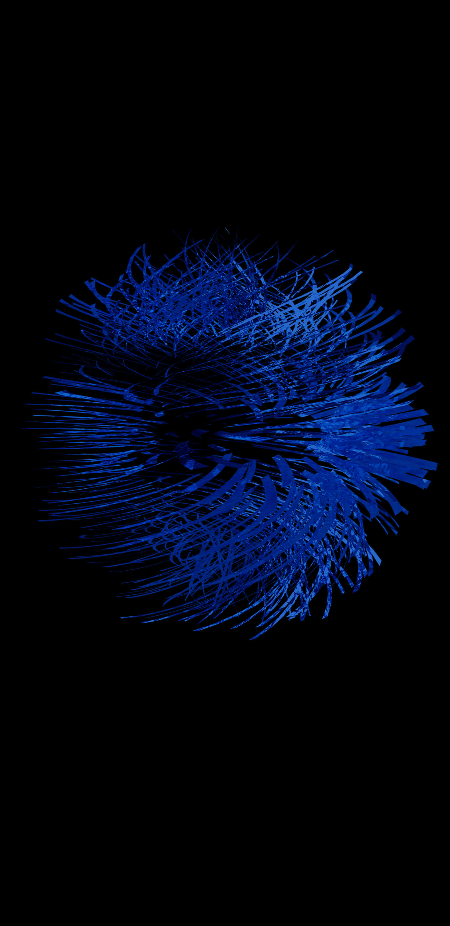 blue amoled, vibrant blue, glowing filaments, 2K Phone Wallpaper