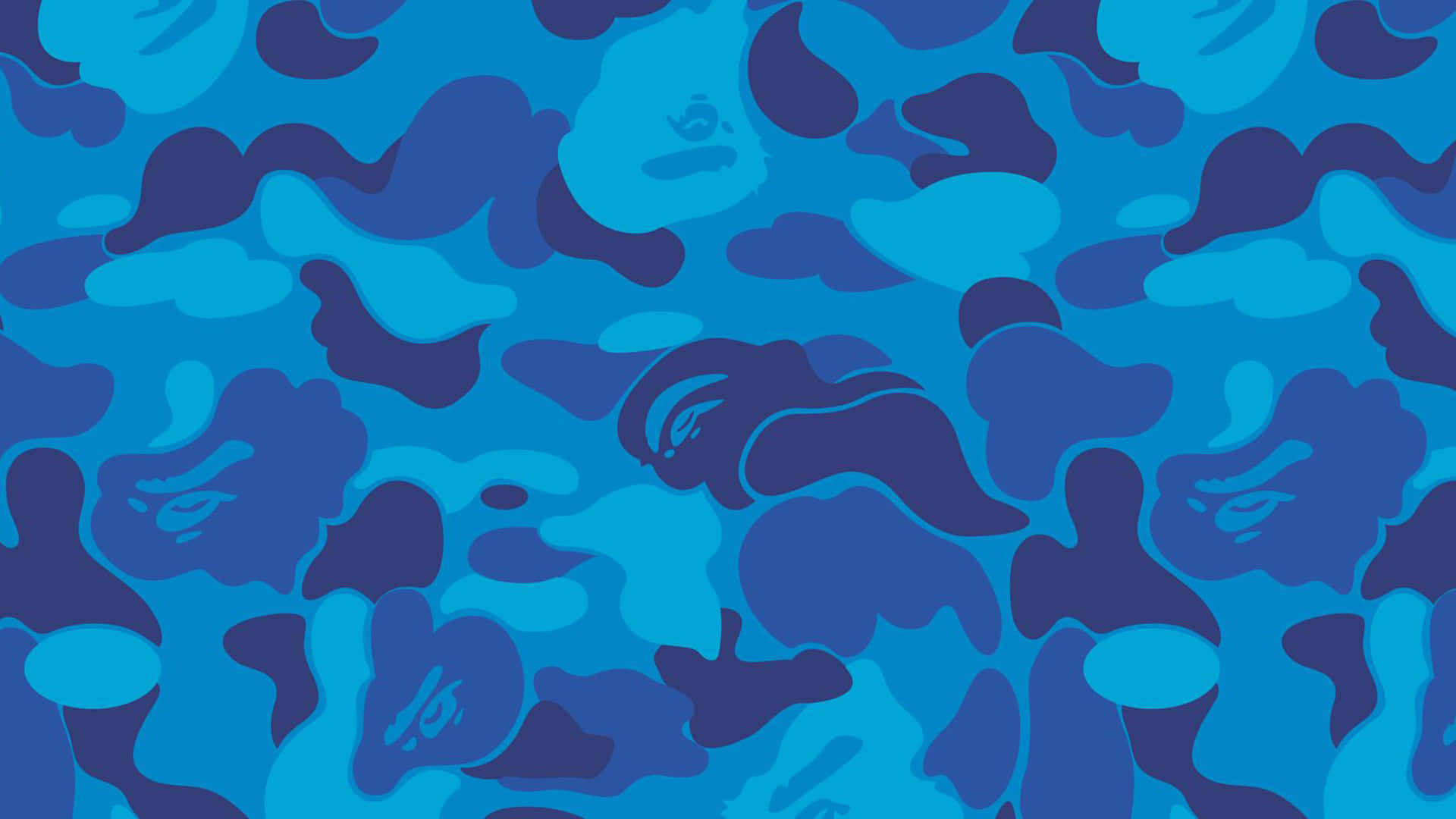 blue camo, blue and black camouflage pattern, vibrant blue, Full HD Desktop Wallpaper