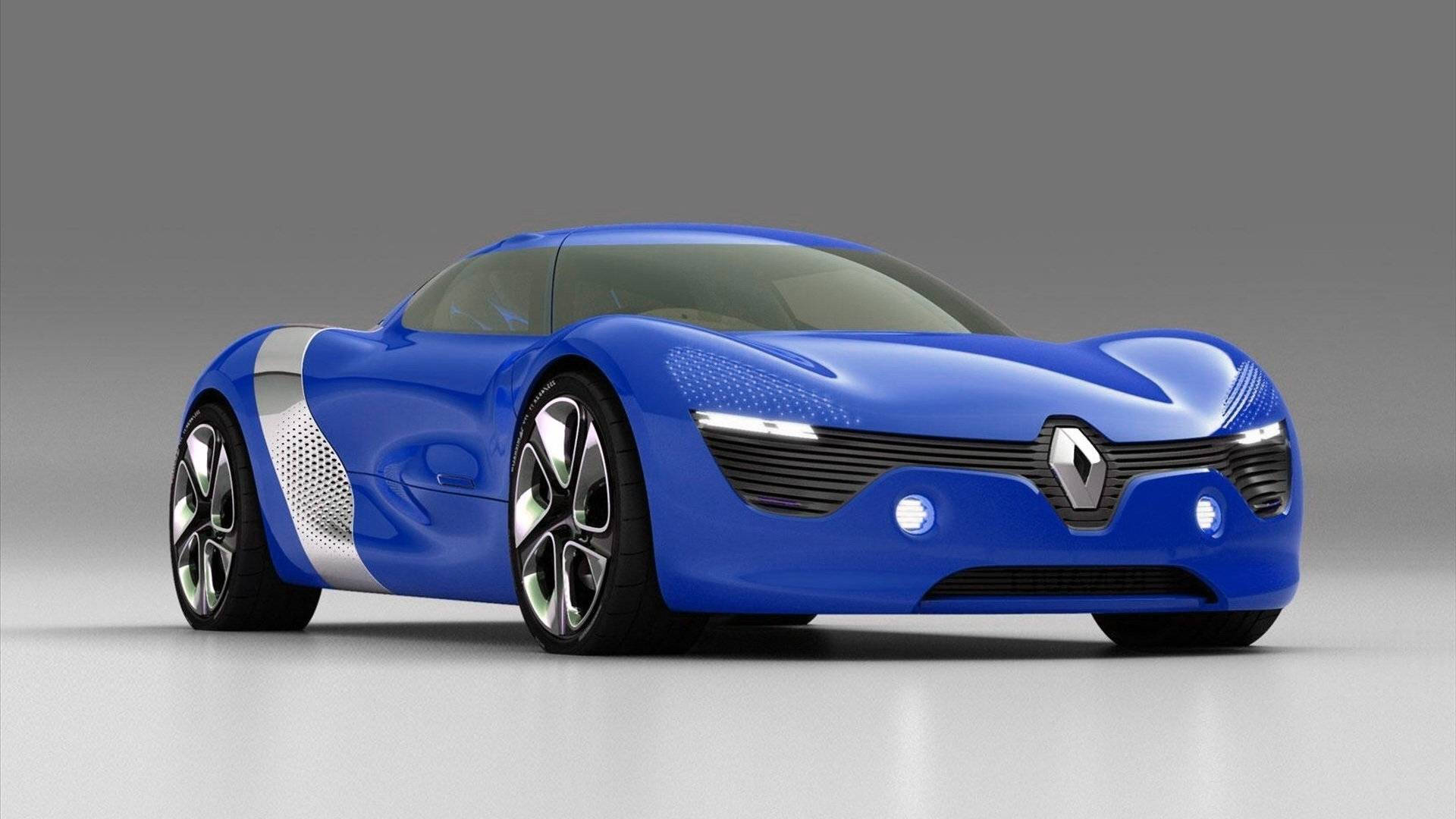 stylish blue sports, futuristic blue sports car, silver accents, Full HD Desktop Wallpaper