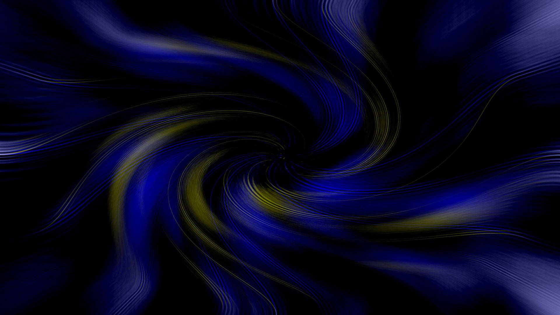 Blue And Gold Swirl, deep blue, golden-yellow, Full HD Desktop Wallpaper