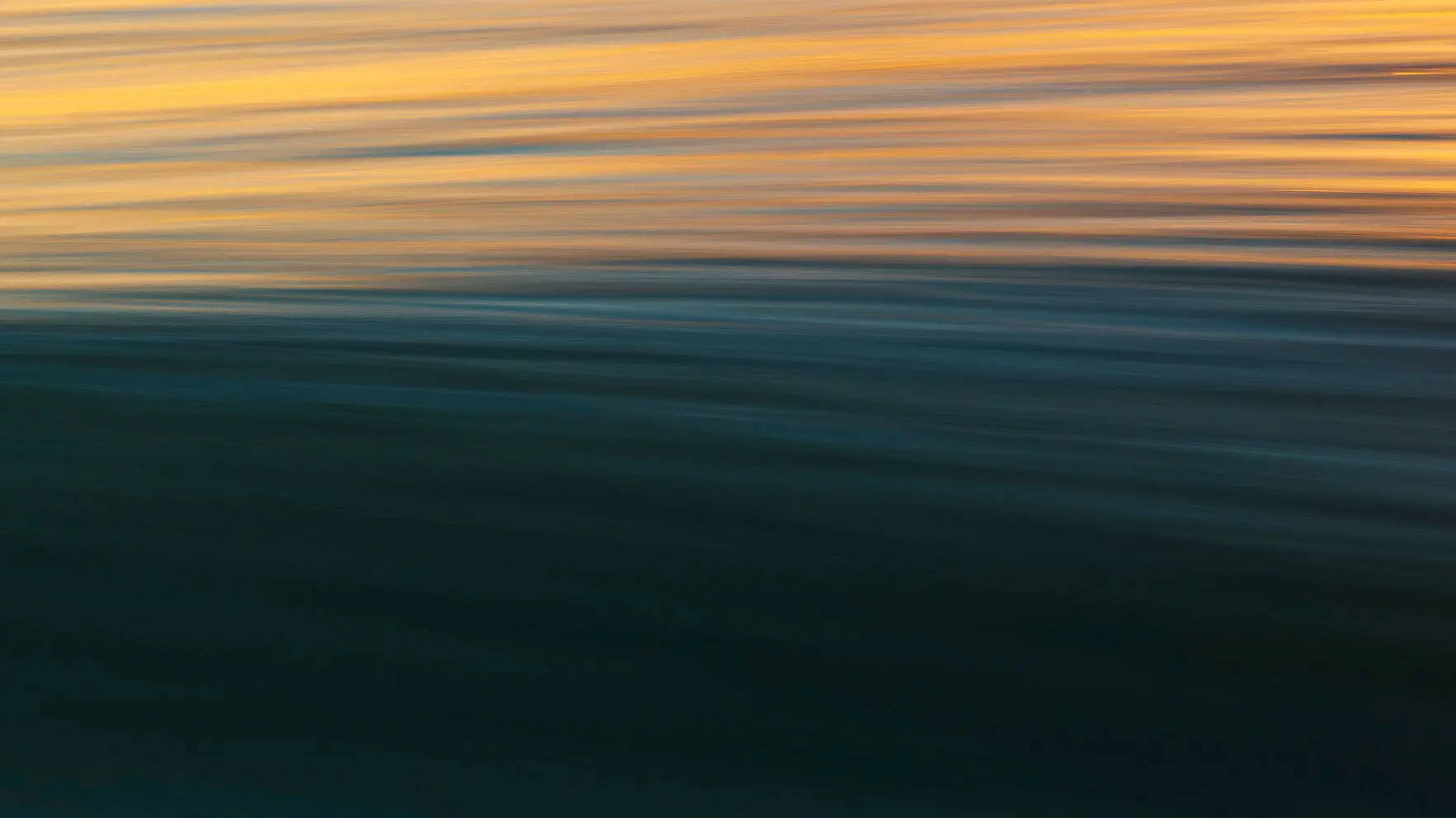 golden orange, deep blue, serene horizon, HD Desktop Wallpaper