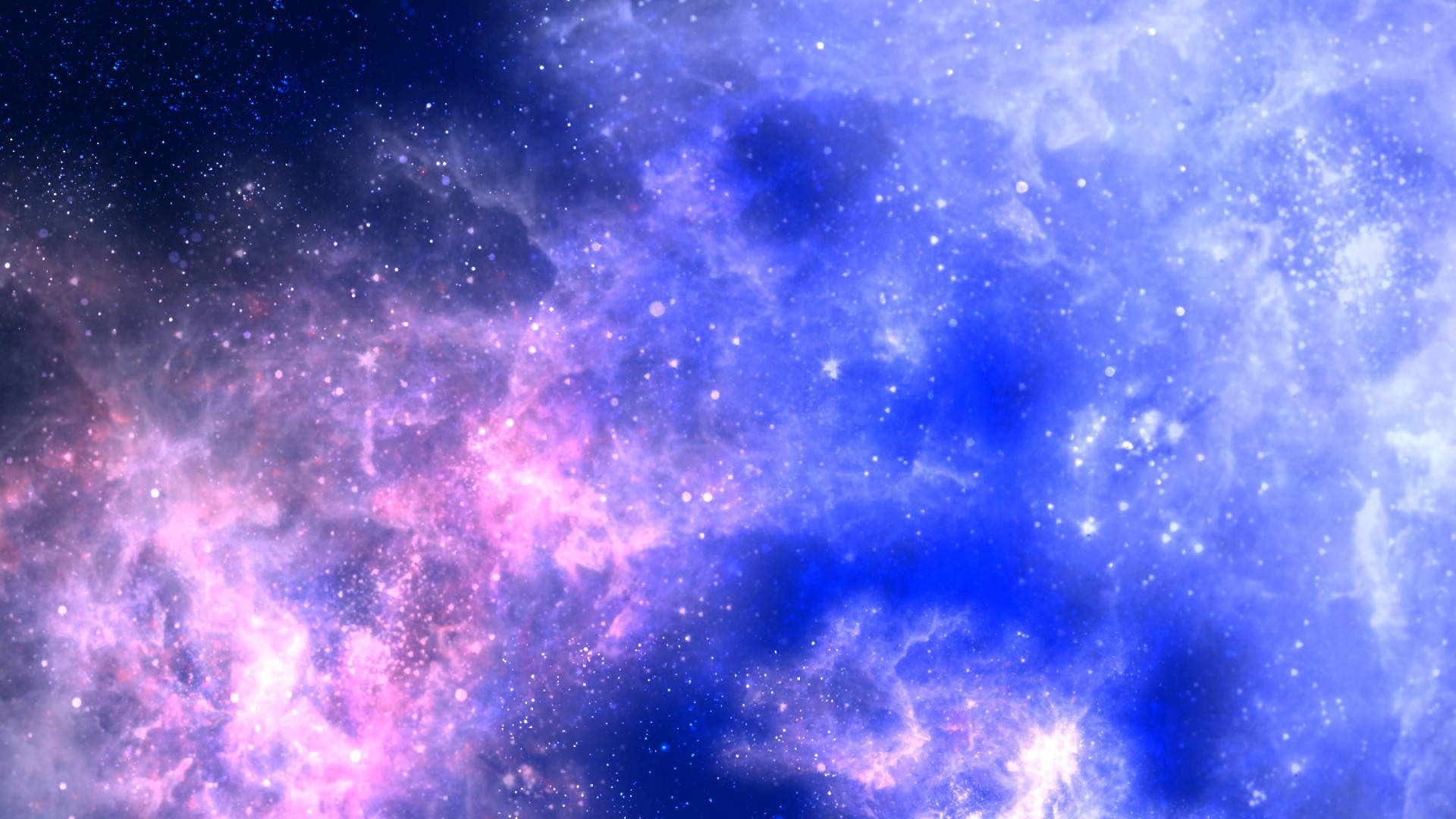 Purple Galaxy, Blue Colors, Electric Blues, Full HD Desktop Wallpaper