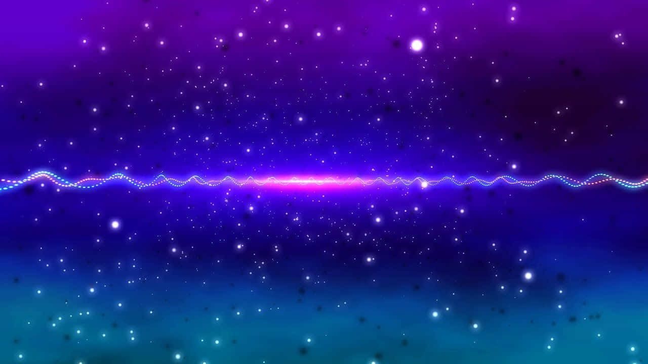neon galaxy, purple and blue background, glowing neon wave, HD Desktop Wallpaper