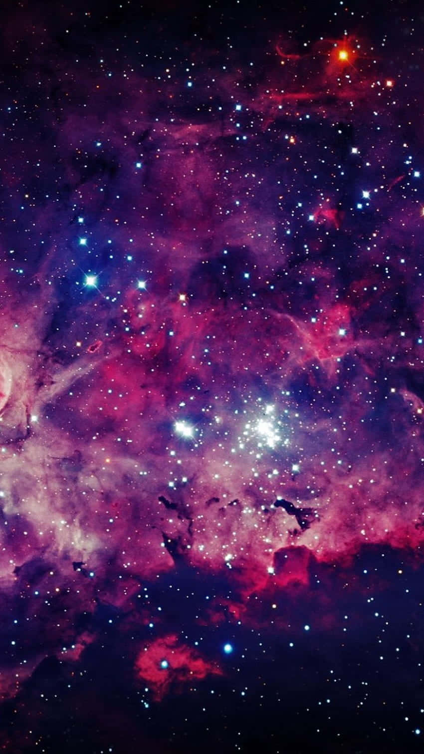 purple, blue, space, HD Phone Wallpaper