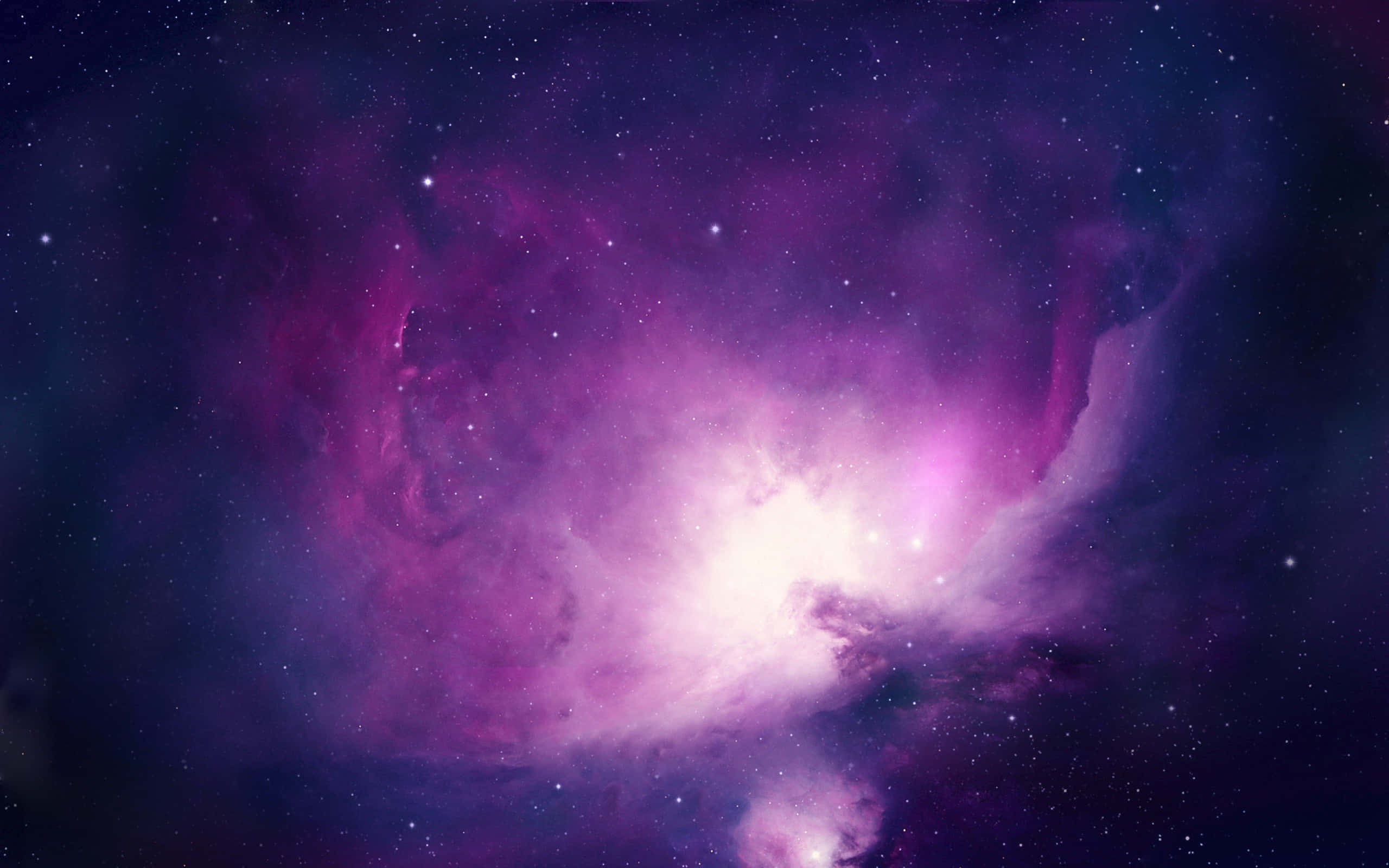 Galaxy, purple, pink nebula, 2K Desktop Wallpaper