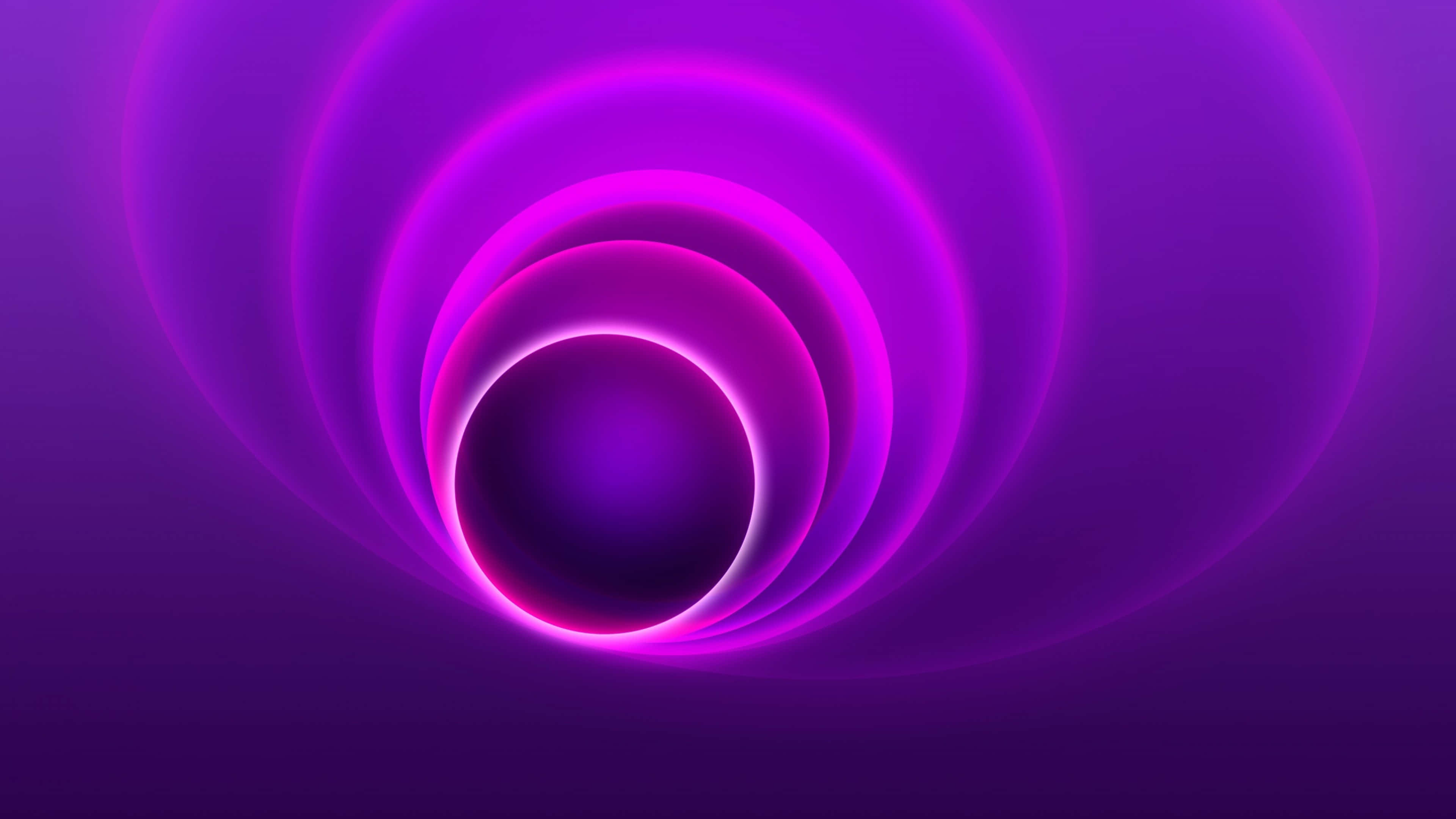 purple and blue mix, glowing purple concentric rings, mesmerizing tunnel effect, 4K Desktop Wallpaper