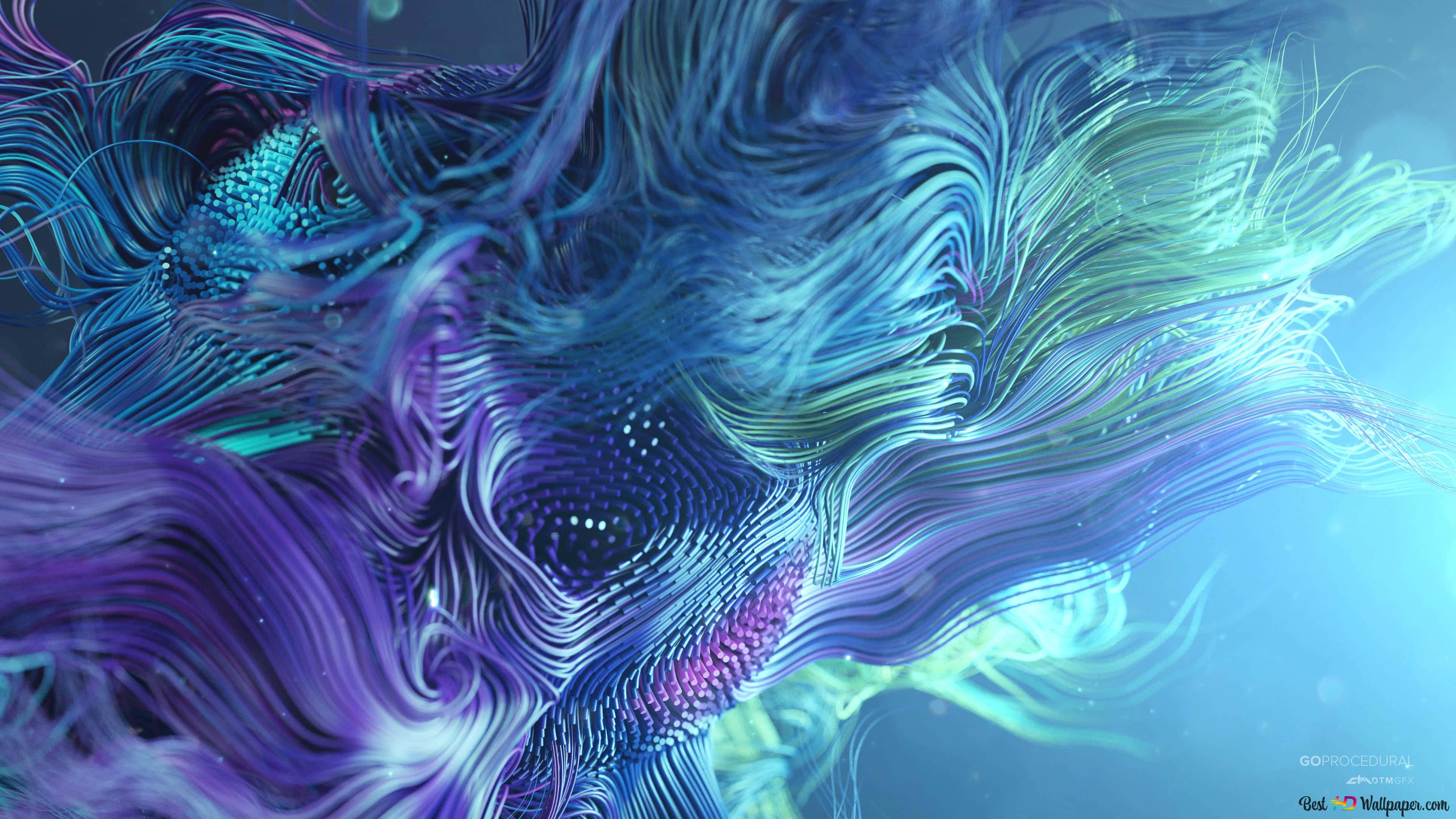 blue, purple, teal, 4K Desktop Wallpaper