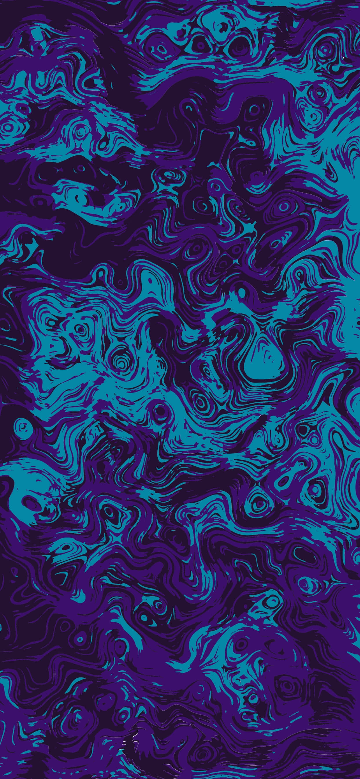 electric blue, deep purple, liquid-like forms, 2K Phone Wallpaper