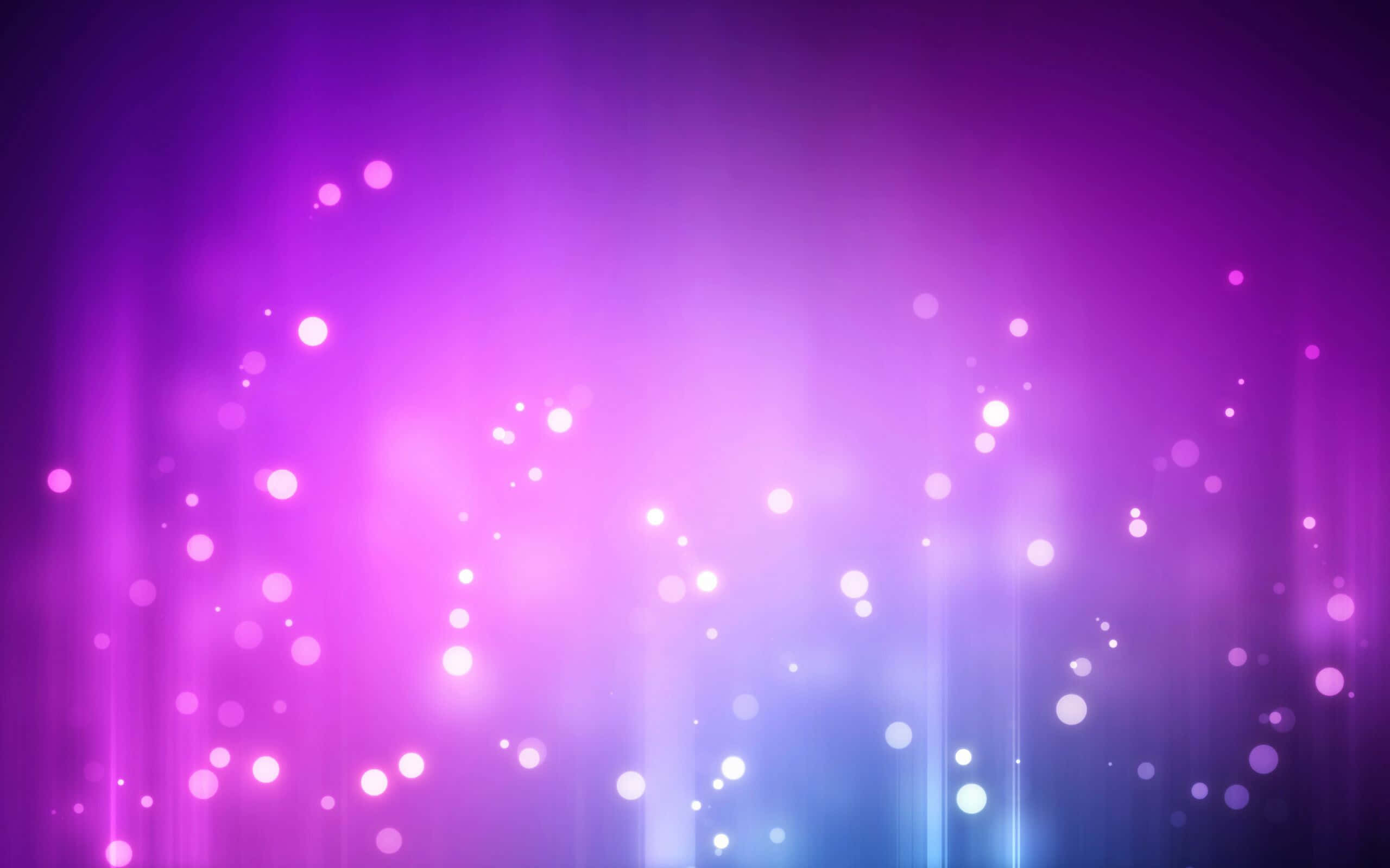 blue and purple, vibrant purple and blue gradient, glowing bokeh lights, 2K Desktop Wallpaper